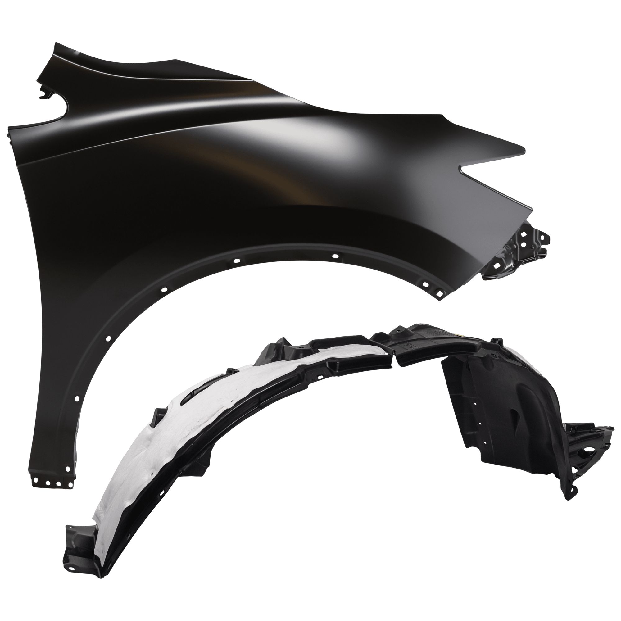 AM MURANO 15-24 FRONT FENDER RH 2 pc Kit Primed with Fender Liner SKU KIT 050926 AE1199 Partslink NI1241216 NI1249153 OEM 631005AA0A 638405AA0A 638409UF