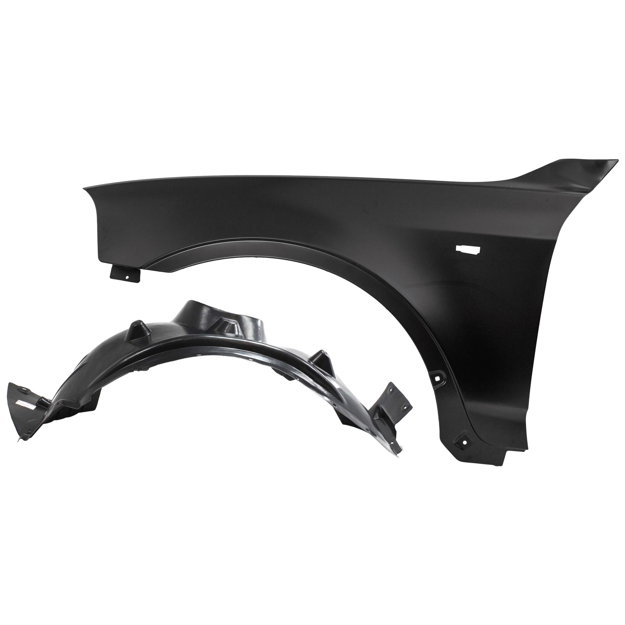 AM X3-05-06 FRONT FENDER LH Primed with Fender Liner SKU KIT 050926 AE119 Partslink BM1240140 BM1248102 OEM 41353405921-51713400053