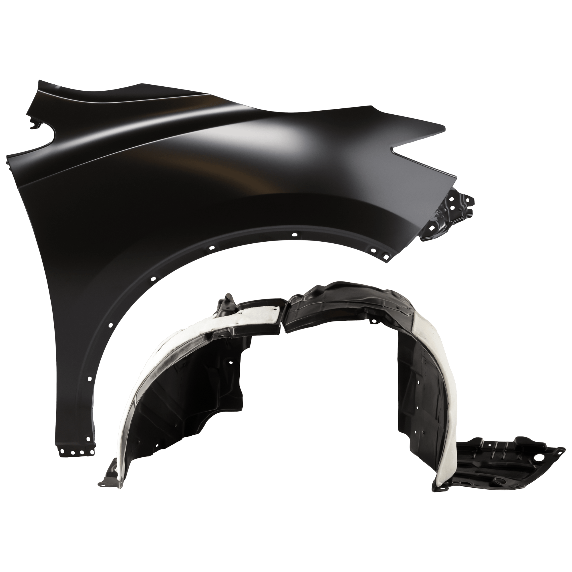 AM MURANO 15-24 FRONT FENDER RH 2 pc Kit Primed with Fender Liner SKU KIT 050926 AE1201 Partslink NI1241216 NI1249155 OEM 631005AA0A 638409UF0A PFM