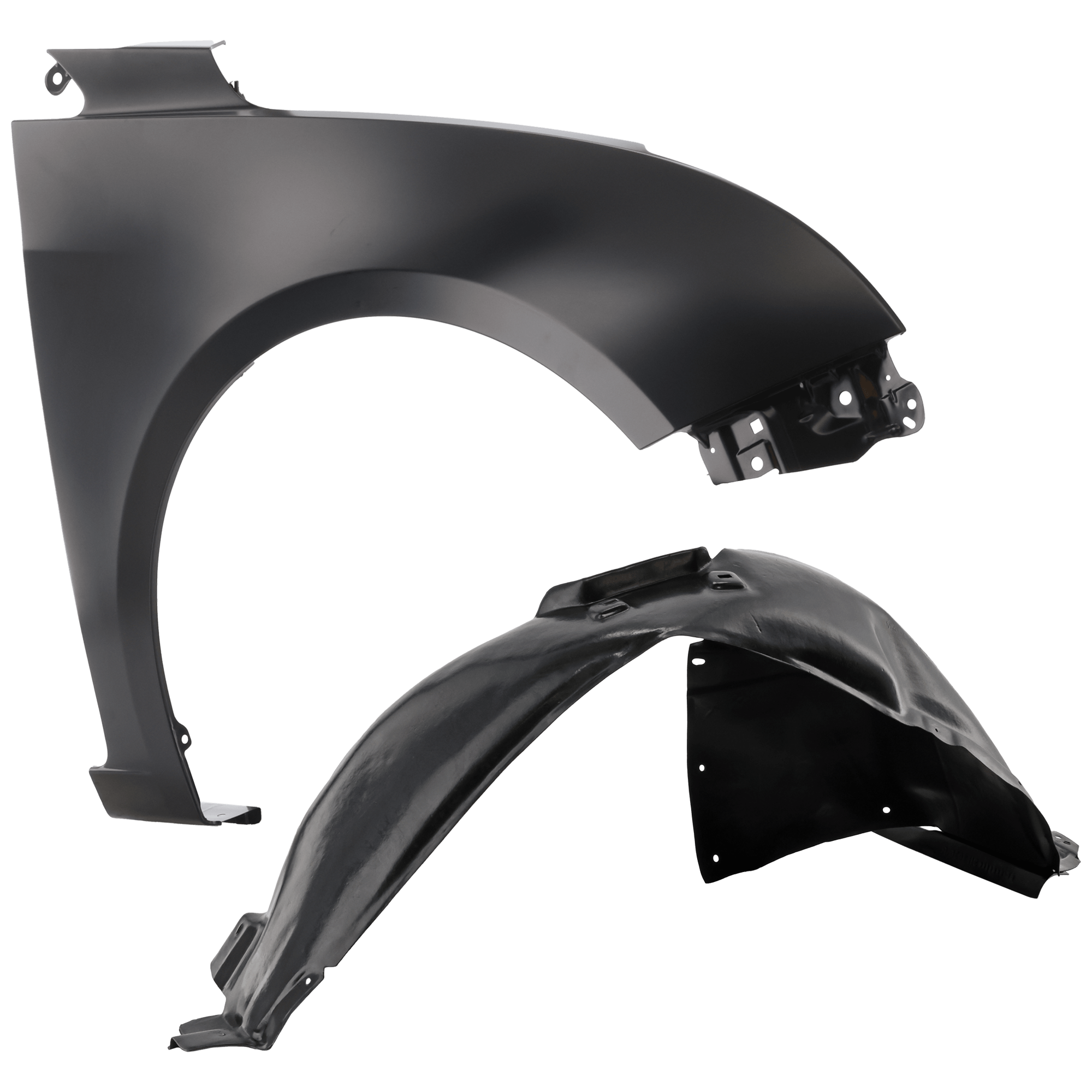 AM CRUZE 11-15 FRONT FENDER RH 2 pc Kit Primed with Fender Liner SKU KIT 050926 AE1206 Partslink GM1241370 GM1249226 OEM 95092195-95472792