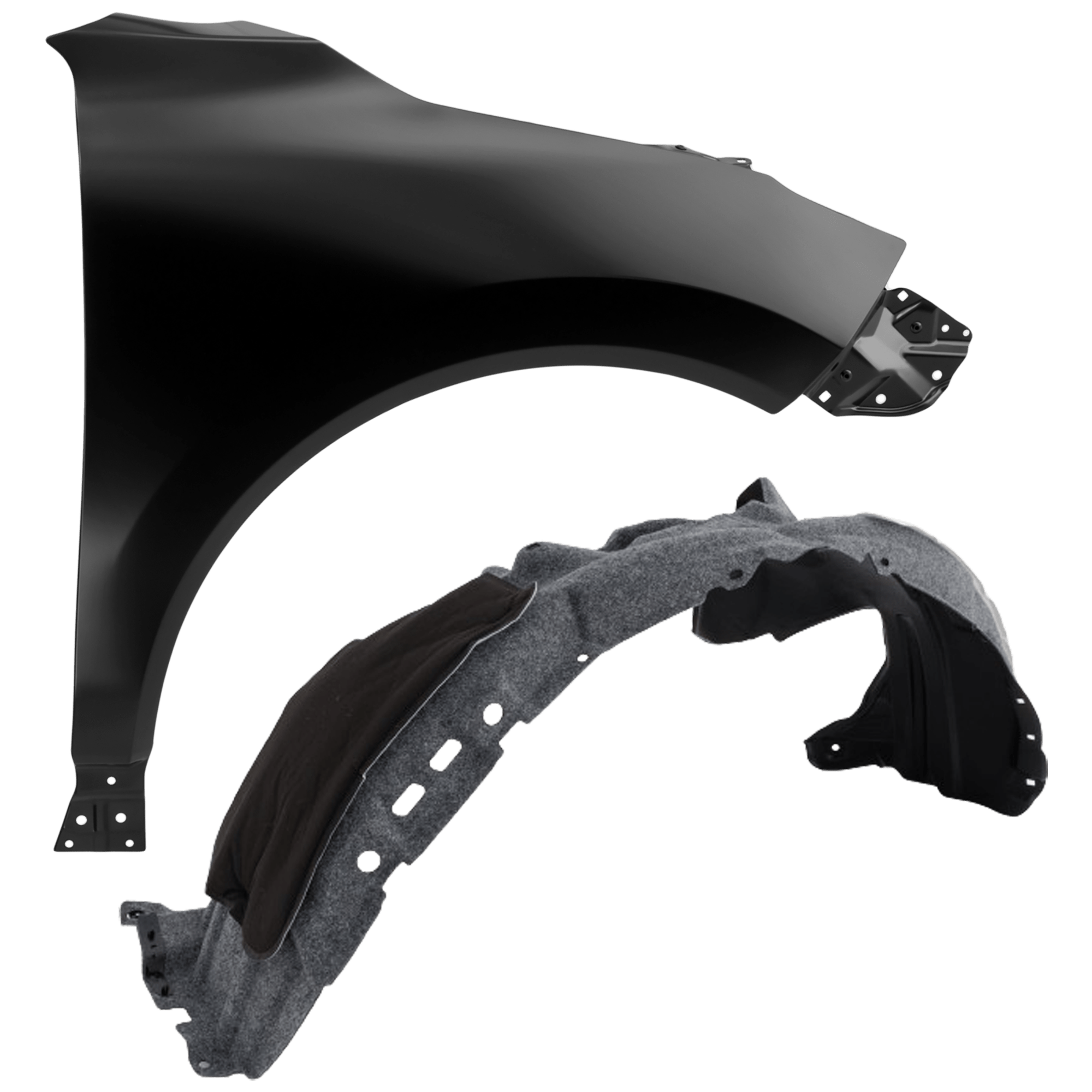 AM VENZA 21-24 FRONT FENDER RH 2 pc Kit Primed with Fender Liner SKU KIT 050926 AE1214 Partslink TO1241281 TO1248250 OEM 5380148140-5387548190