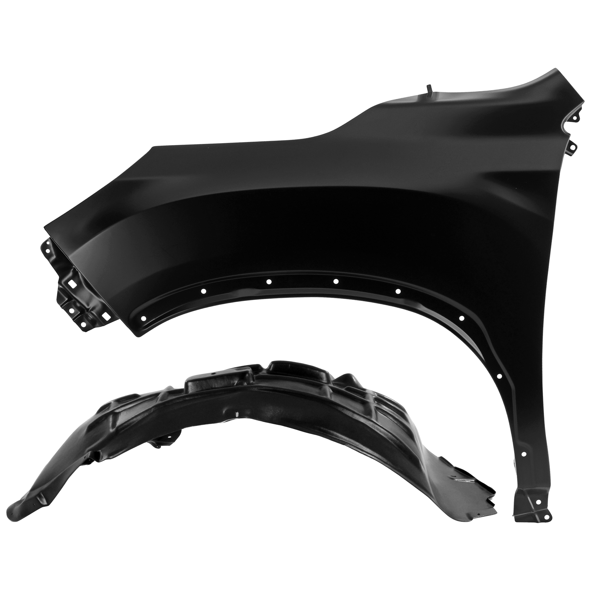 AM FORESTER 19-21 FRONT FENDER LH 2 pc Kit Primed with Fender Liner SKU KIT 050926 AE1220 Partslink SU1240155 SU1248132 OEM 57120SJ0109P PFM 59110SJ030