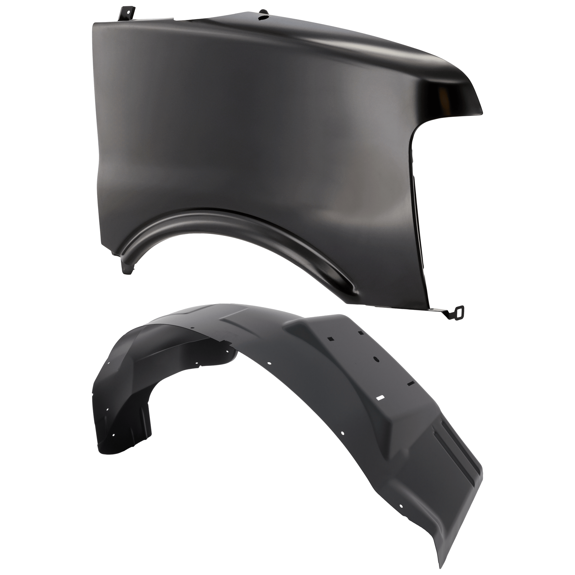 AM EXPRESS SAVANA 2500-3500-03-23 FRONT FENDER RH 2 pc Kit Primed with Fender Liner SKU KIT 050926 AE1229 Partslink GM1241312 GM1249309 OEM 25737844-84195535