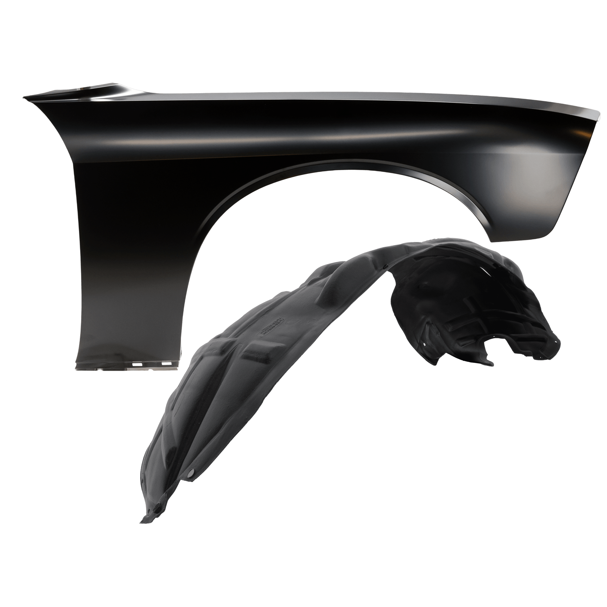 AM CHALLENGER 15-23 FRONT FENDER RH 2 pc Kit Primed with Fender Liner SKU KIT 050926 AE1237 Partslink CH1241285 CH1249172 OEM 68275470AA 68175060AH