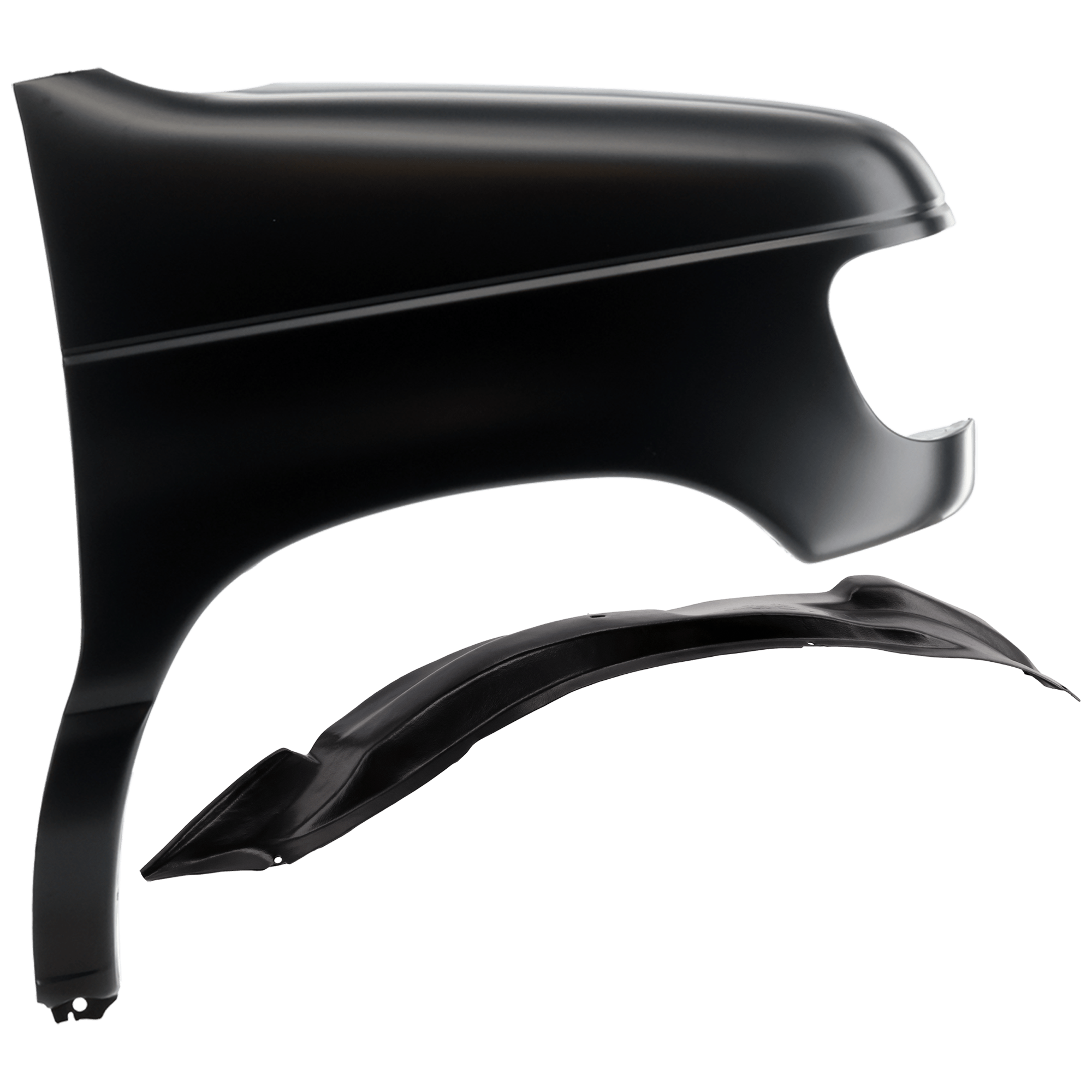 AM E 350 SUPER DUTY 99-07 FRONT FENDER RH 2 pc Kit Primed with Fender Liner SKU KIT 050926 AE1242 Partslink FO1241199 FO1251109 OEM 7C2Z16005A 4C2Z16102AA