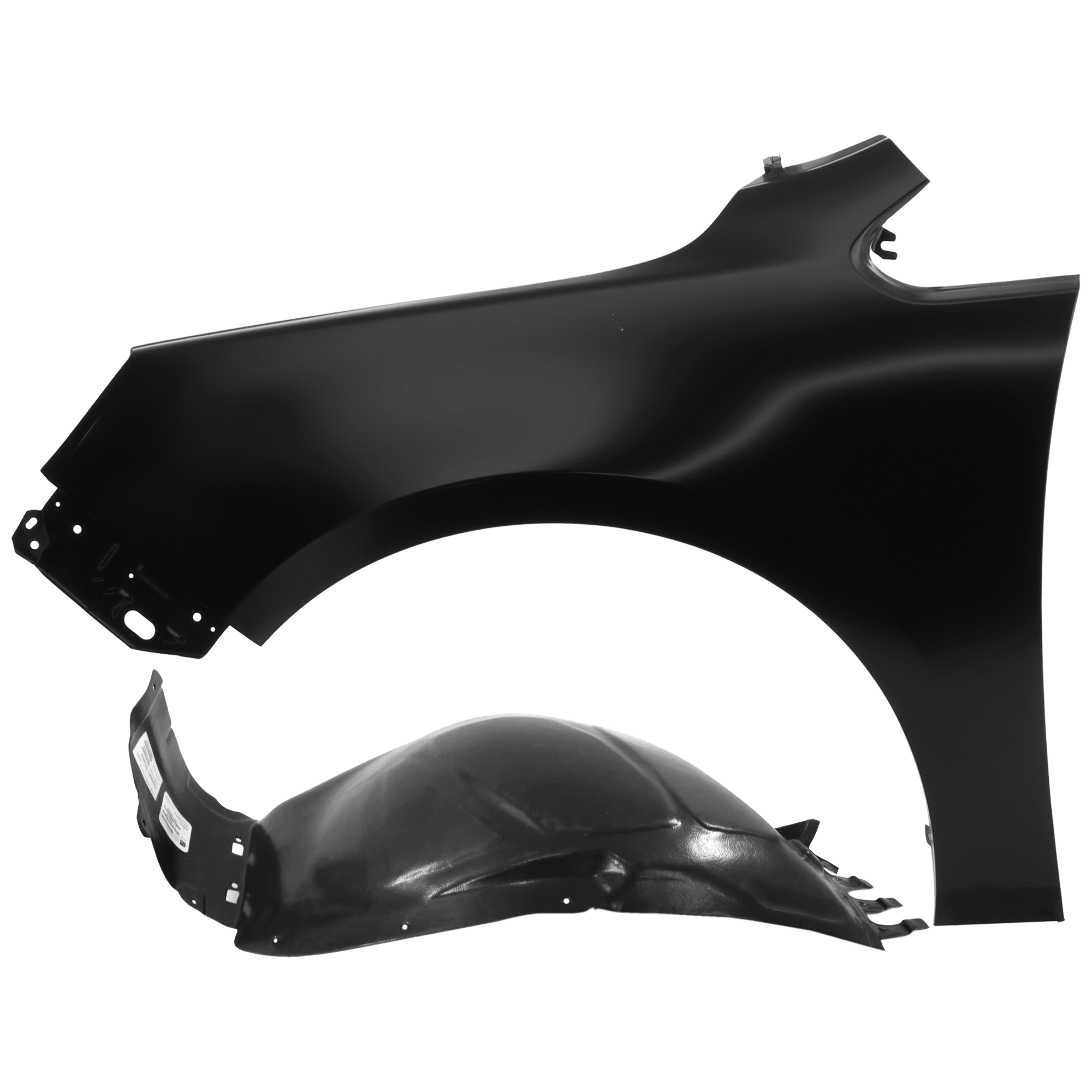 AM VERANO 12-17 FRONT FENDER LH 2 pc Kit Primed with Fender Liner SKU KIT 050926 AE1247 Partslink GM1240375 GM1248258 OEM 22905632-22944976 PFM