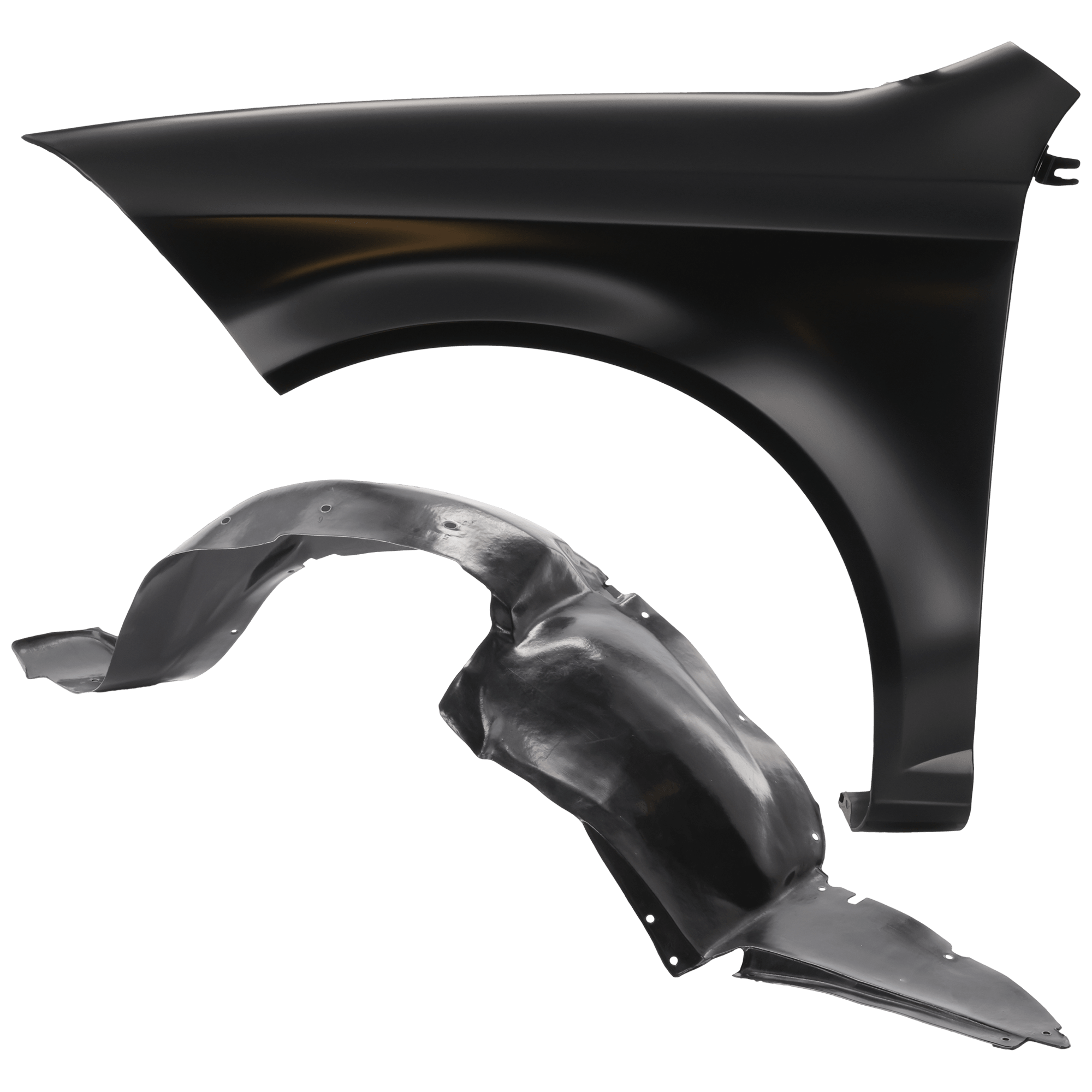 AM COBALT 05-10 FRONT FENDER LH 2 pc Kit Primed with Fender Liner SKU KIT 050926 AE1248 Partslink GM1240324 GM1250121 OEM 15793419-15845960