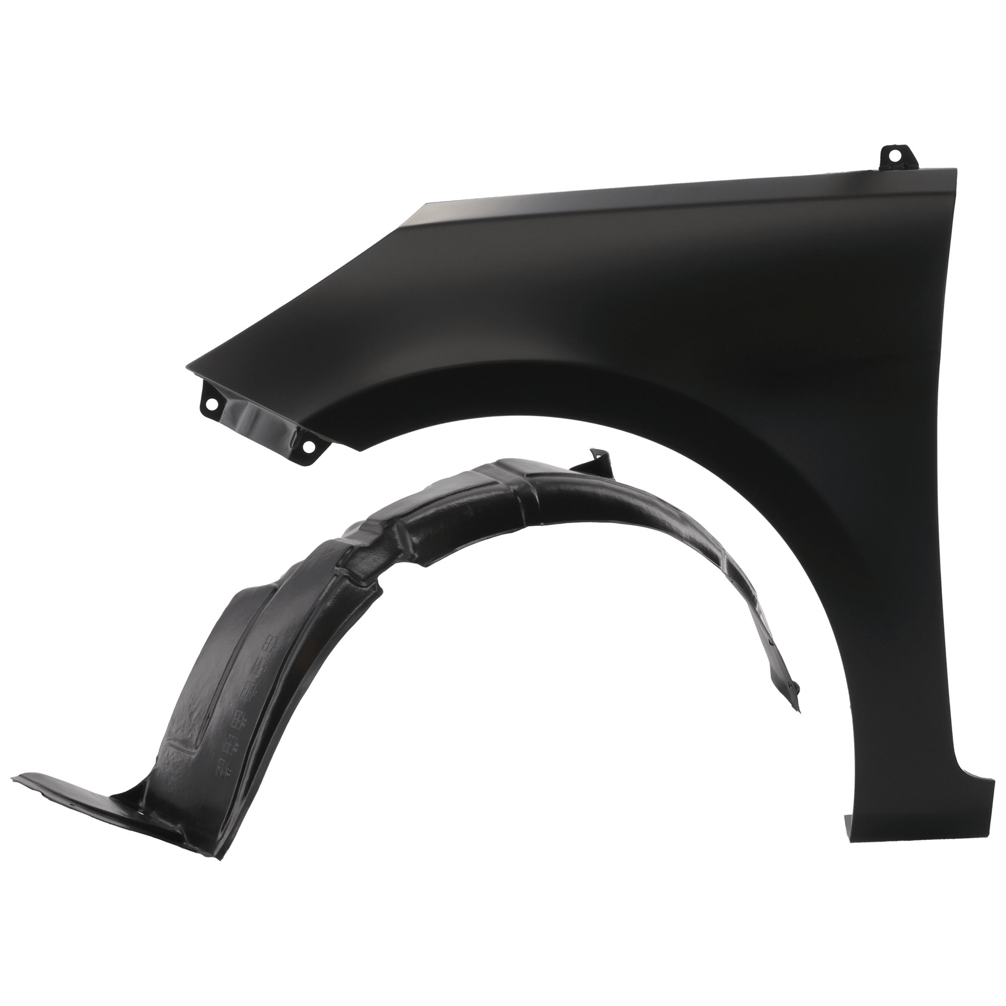 AM ACCENT 12-14 FRONT FENDER LH 2 pc Kit Primed with Fender Liner SKU KIT 050926 AE1249 Partslink HY1240154 HY1248122 OEM 663111R350-868111R000