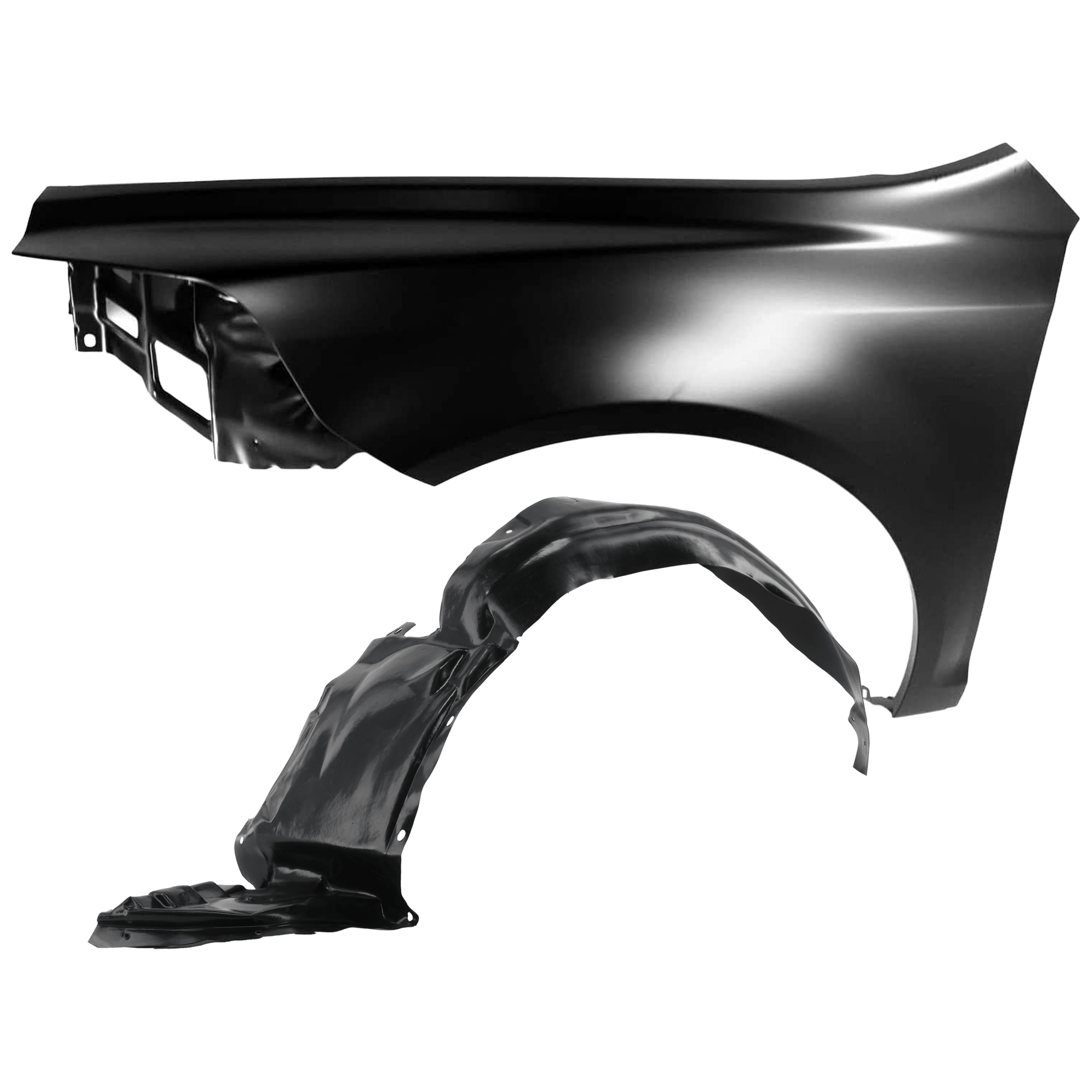 AM MALIBU 08-12 FRONT FENDER LH 2 pc Kit Primed with Fender Liner SKU KIT 050926 AE1250 OEM 25949347-15825373-20830624 PFM