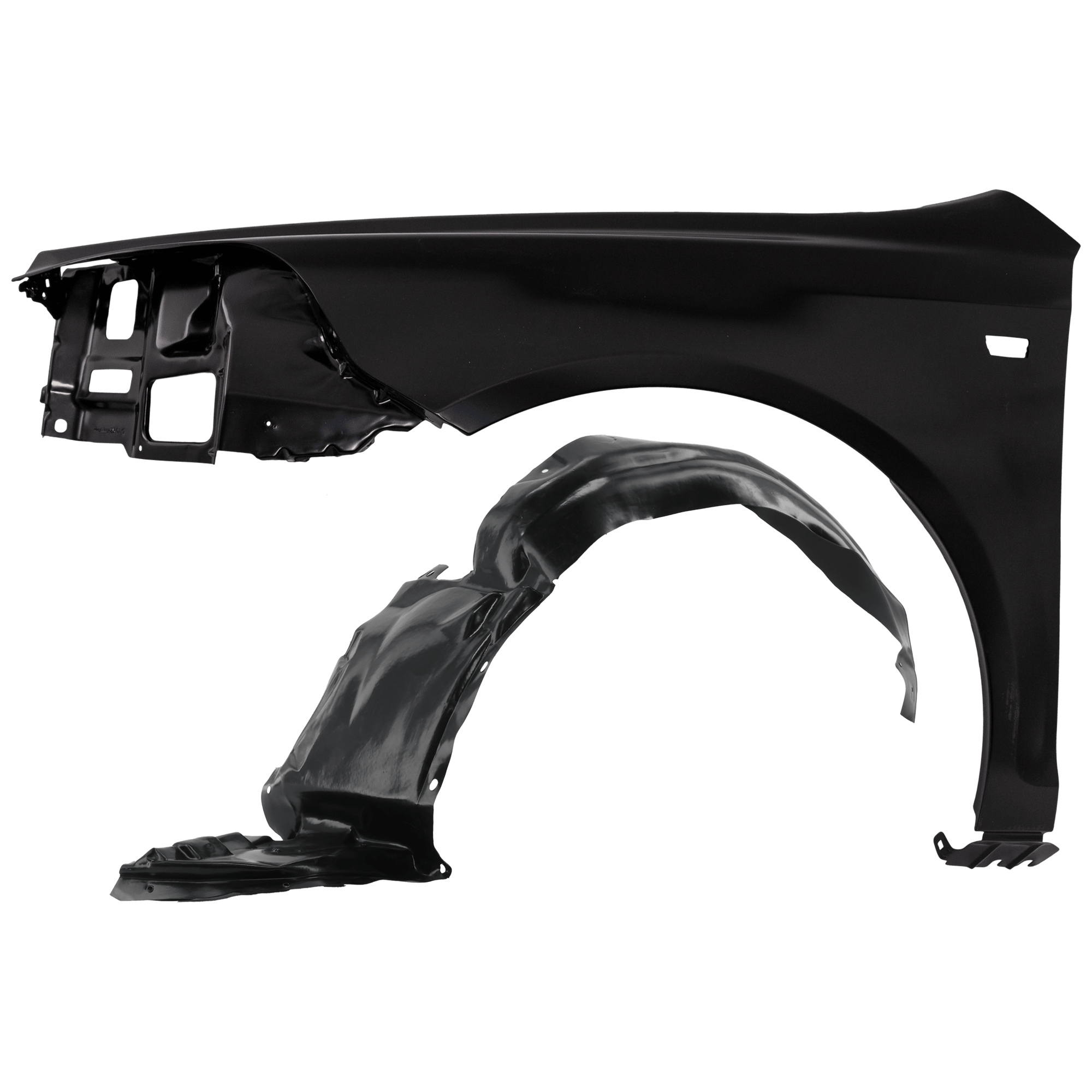 AM MALIBU 08-12 FRONT FENDER LH 2 pc Kit Primed with Fender Liner SKU KIT 050926 AE1251 OEM 15825373-25949347-20830624 PFM