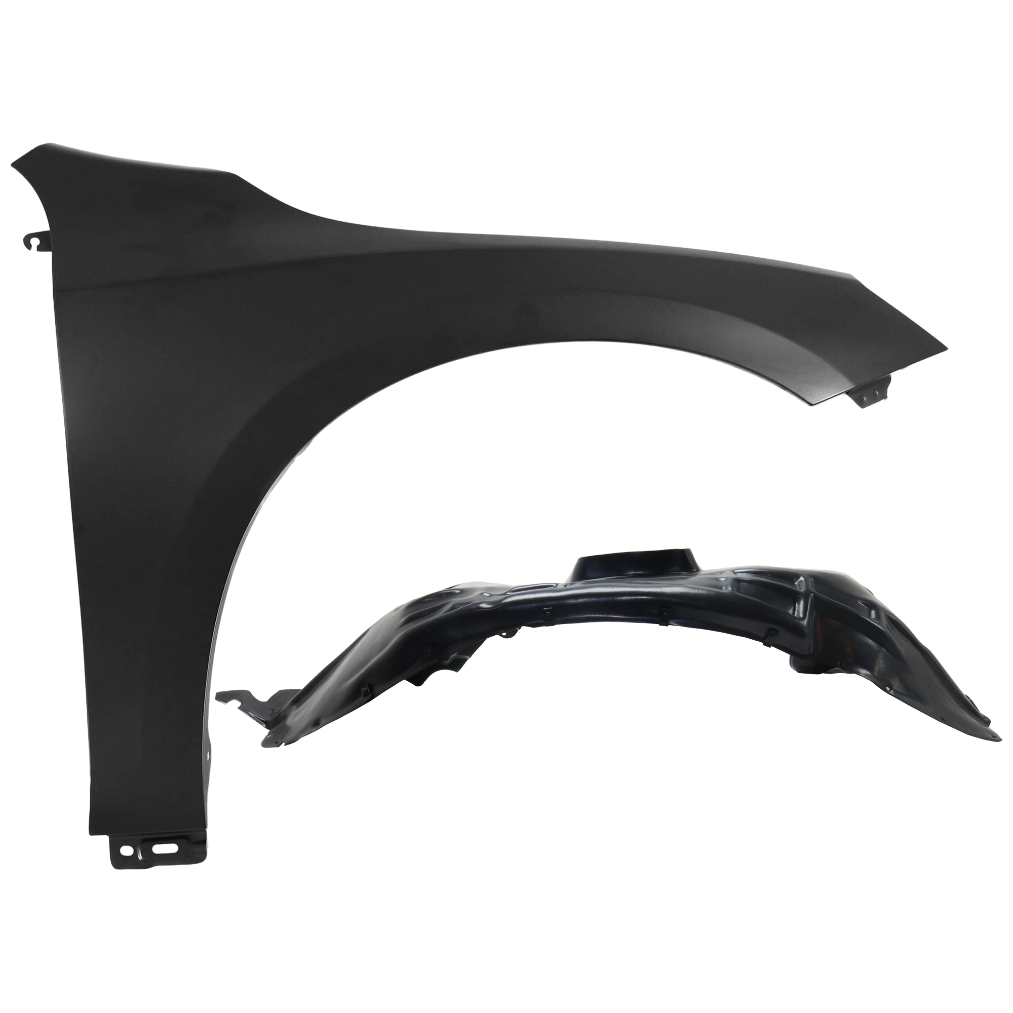 AM S60-14-18 FRONT FENDER RH 2 pc Kit Primed with Fender Liner SKU KIT 050926 AE1253 Partslink VO1241122 VO1249117 OEM 314162090-314971052 PFM 314971