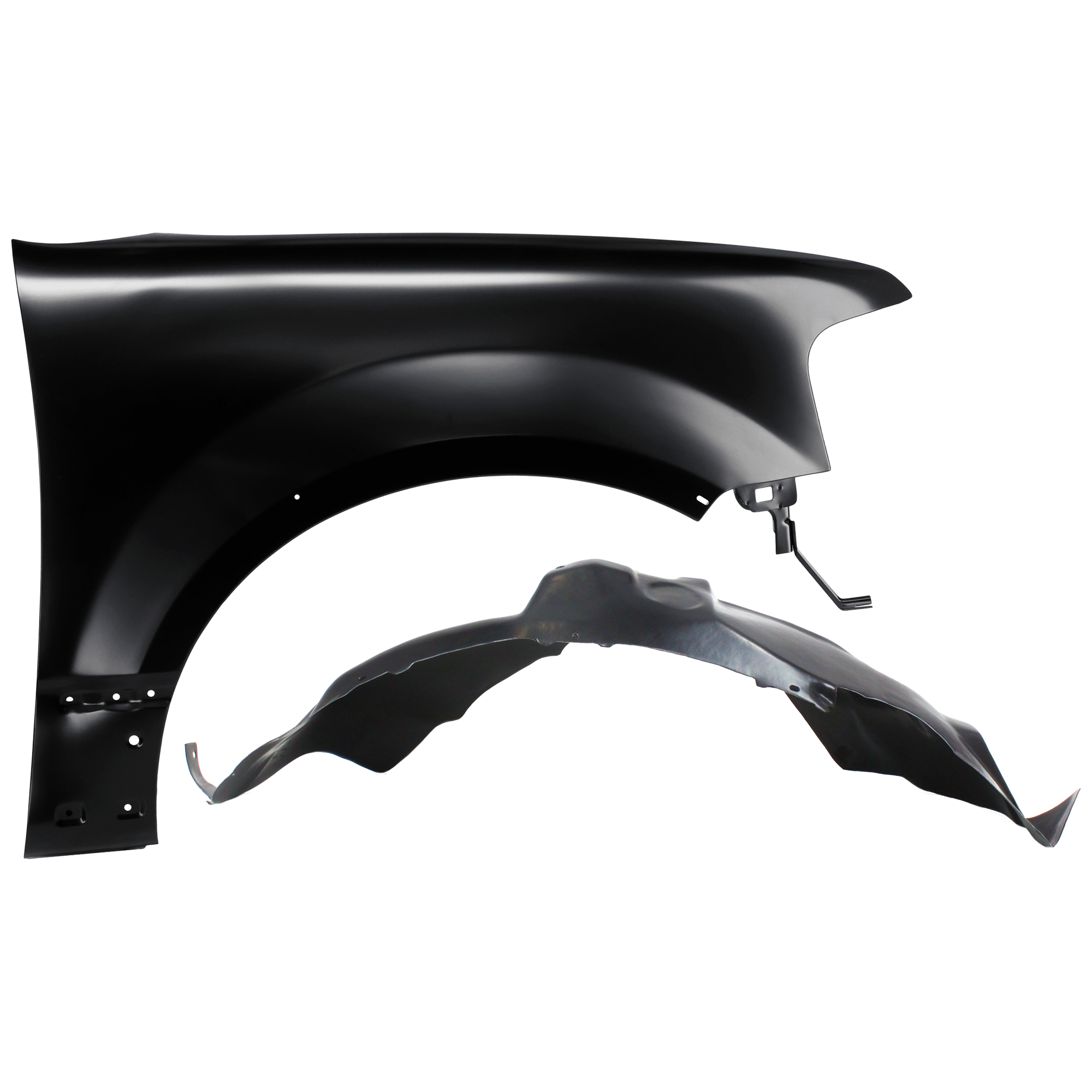 AM EXPEDITION NAVIGATOR 07-14 FRONT FENDER RH 2 pc Kit Primed with Fender Liner SKU KIT 050926 AE1254 Partslink FO1241254 FO1249129 OEM FL1Z16005B 7L1Z16102A
