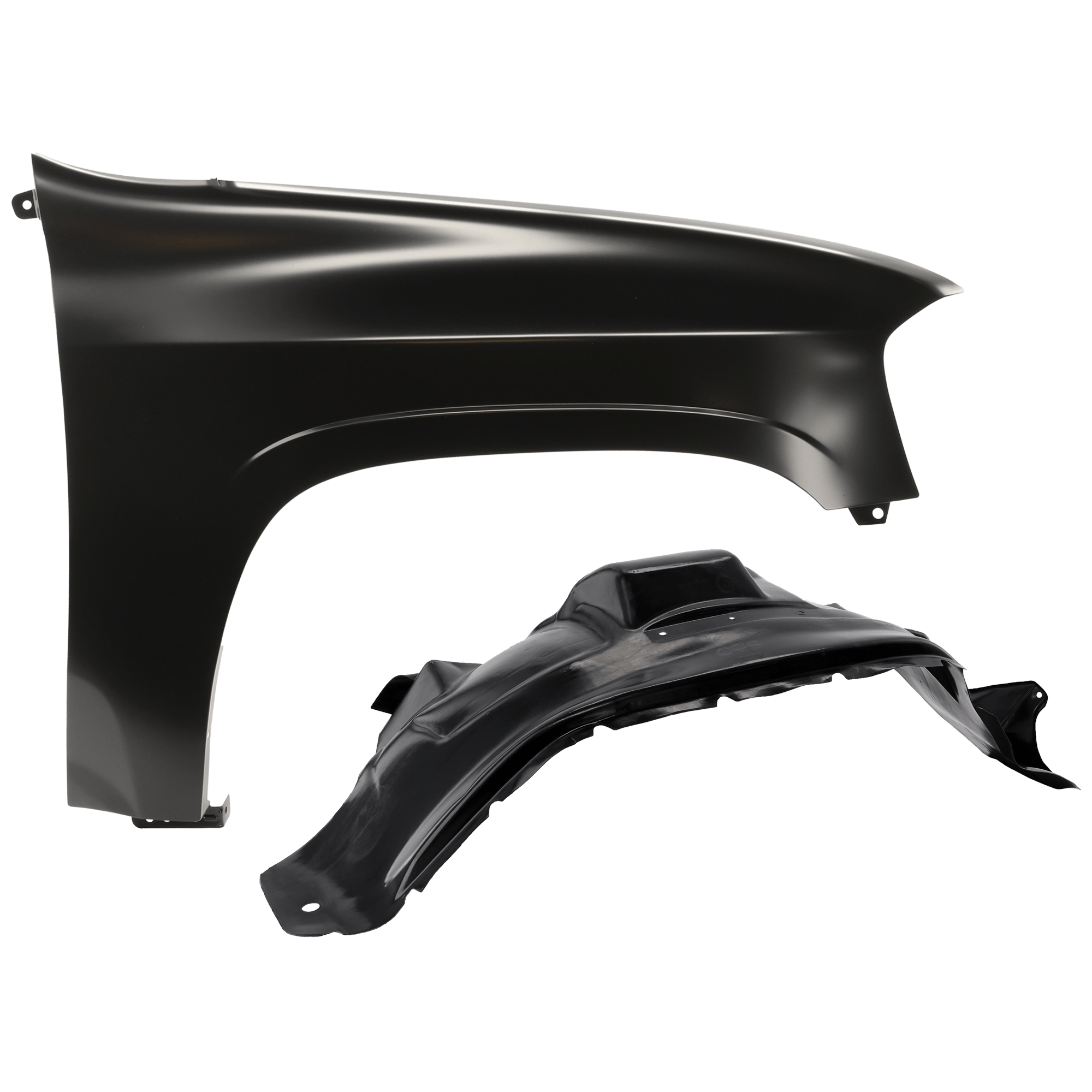 AM ENVOY 02-09 FRONT FENDER RH 2 pc Kit Primed with Fender Liner SKU KIT 050926 AE1264 Partslink GM1241304 GM1249127 OEM 12477996-15165308
