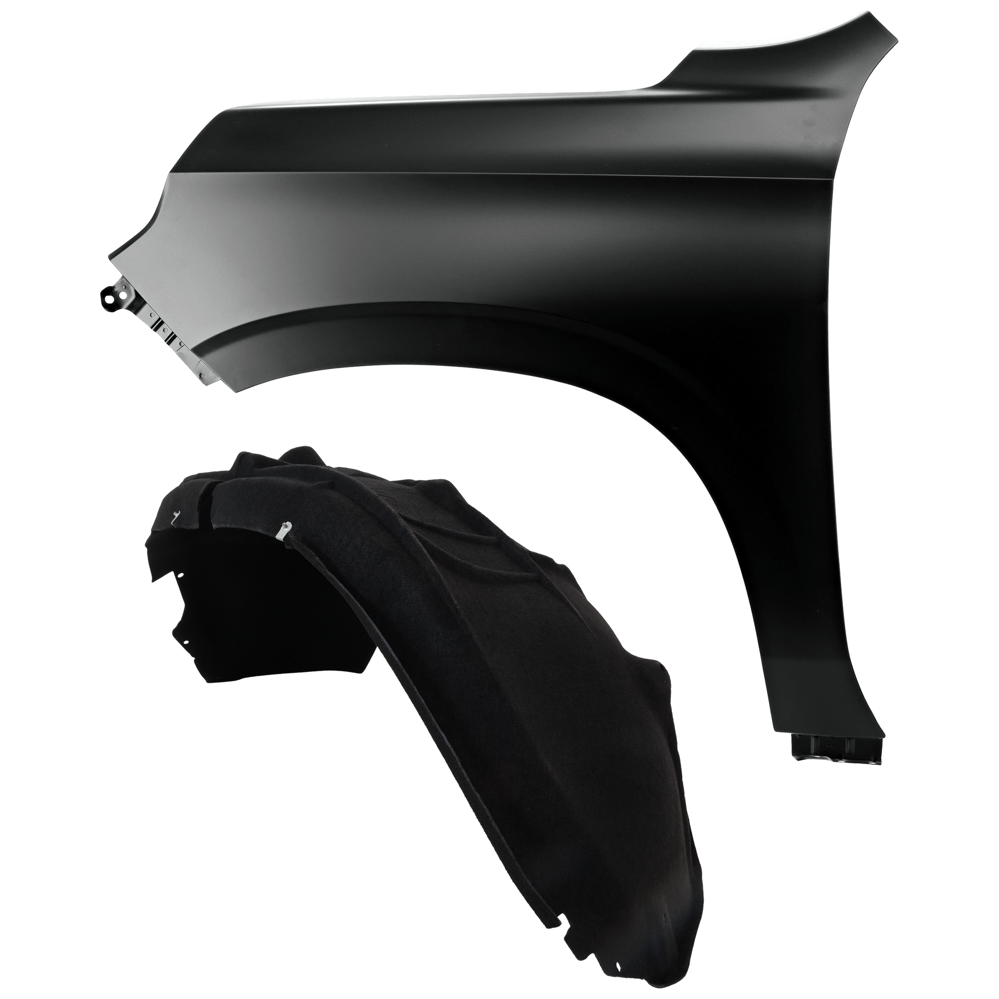 AM SUBURBAN TAHOE 21-24 FRONT FENDER LH 2 pc Kit Primed with Fender Liner SKU KIT 050926 AE1265 Partslink GM1240418 GM1248311 OEM 84384210-84856823