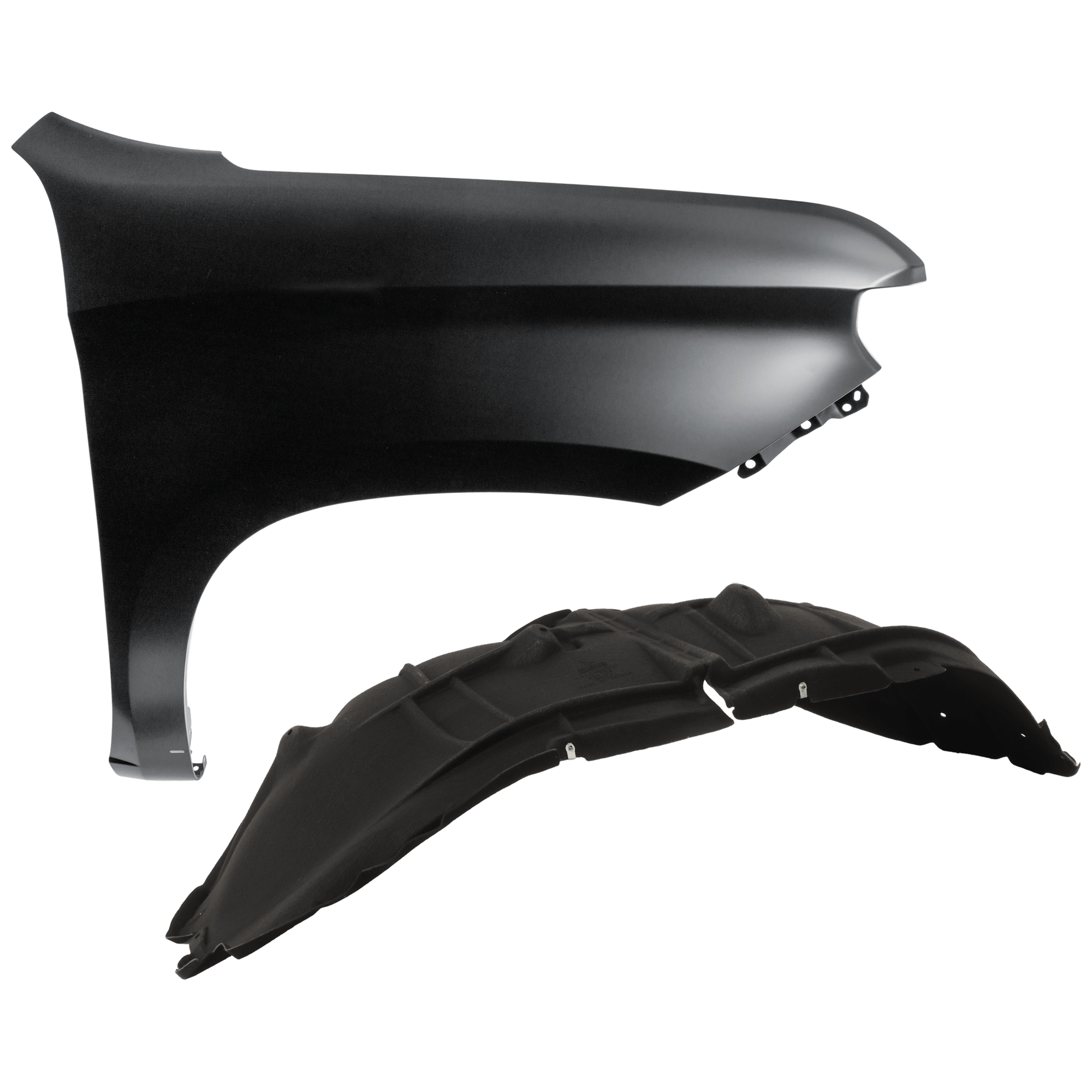AM SILVERADO 1500-19-21 FRONT FENDER RH 2 pc Kit Primed with Fender Liner SKU KIT 050926 AE1266 Partslink GM1241411 GM1249292 OEM 84502611-84533747