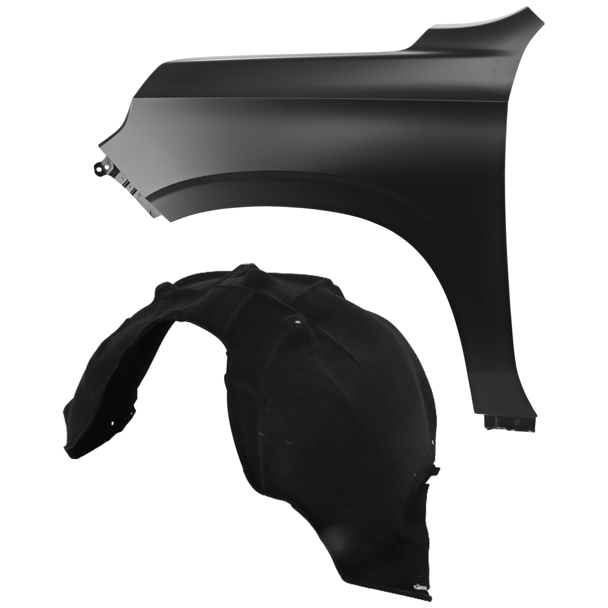 AM SUBURBAN TAHOE 21-24 FRONT FENDER LH 2 pc Kit Primed with Fender Liner SKU KIT 050926 AE1267 Partslink GM1240418 GM1248312 OEM 84384210-84856829
