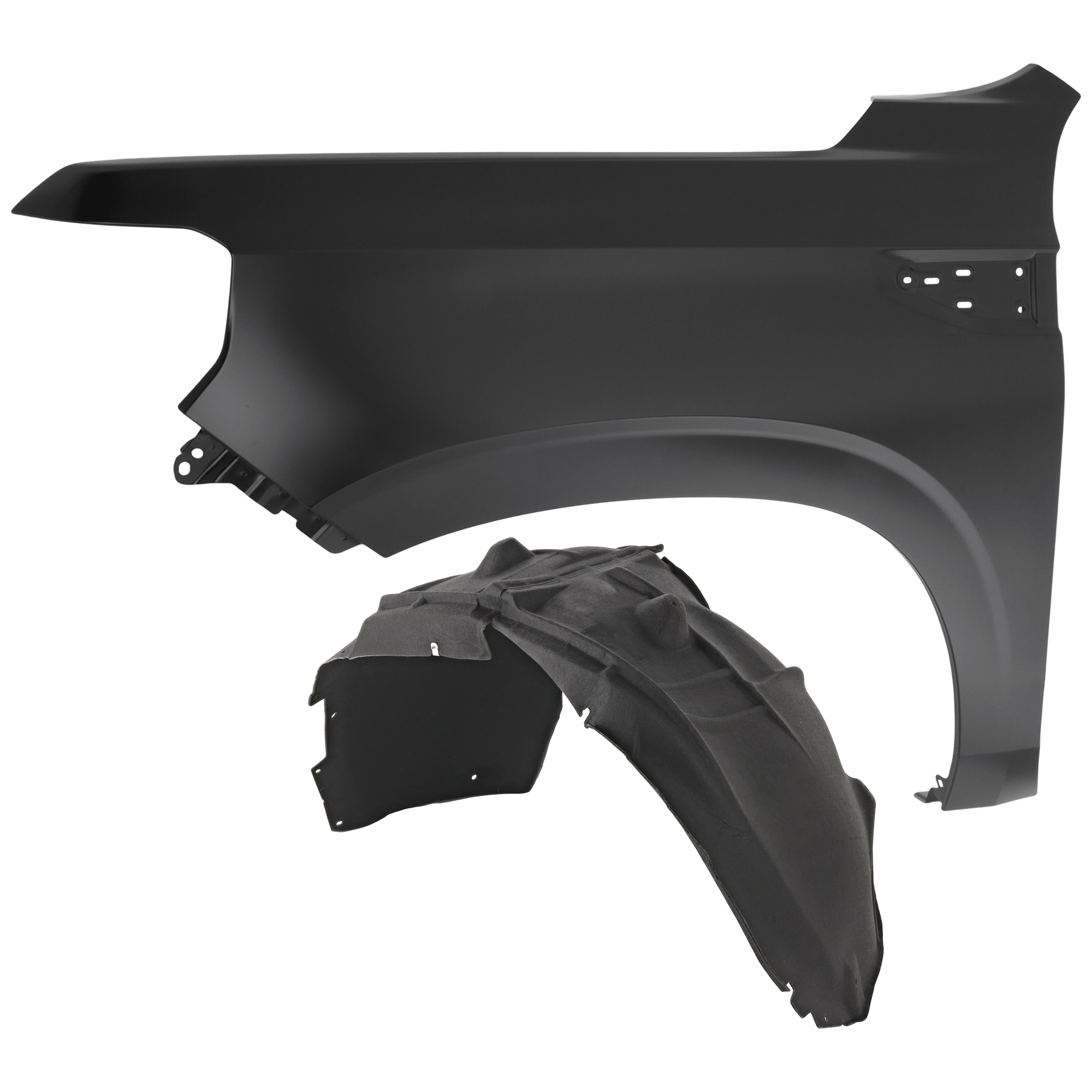 AM YUKON 21-24 YUKON XL 21-24FRONT FENDER LH Primed with Fender Liner SKU KIT 050926 AE126 Partslink GM1240422 GM1248318 OEM 84384208-84856825