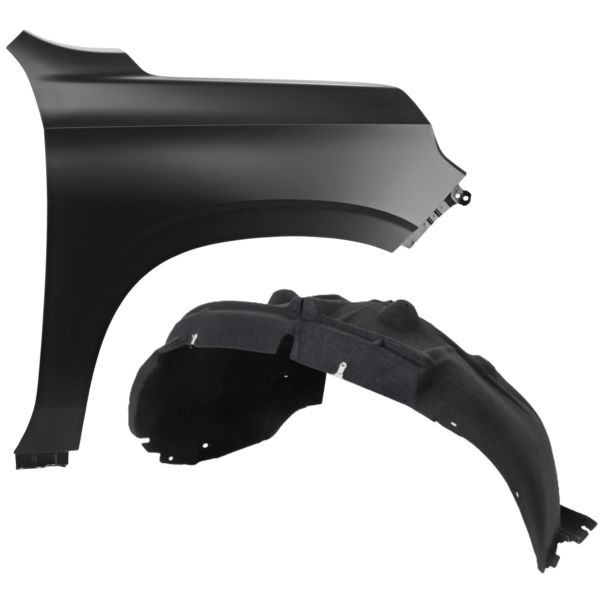 AM SUBURBAN TAHOE 21-24 FRONT FENDER RH 2 pc Kit Primed with Fender Liner SKU KIT 050926 AE1281 Partslink GM1241418 GM1249312 OEM 84384211-84856830