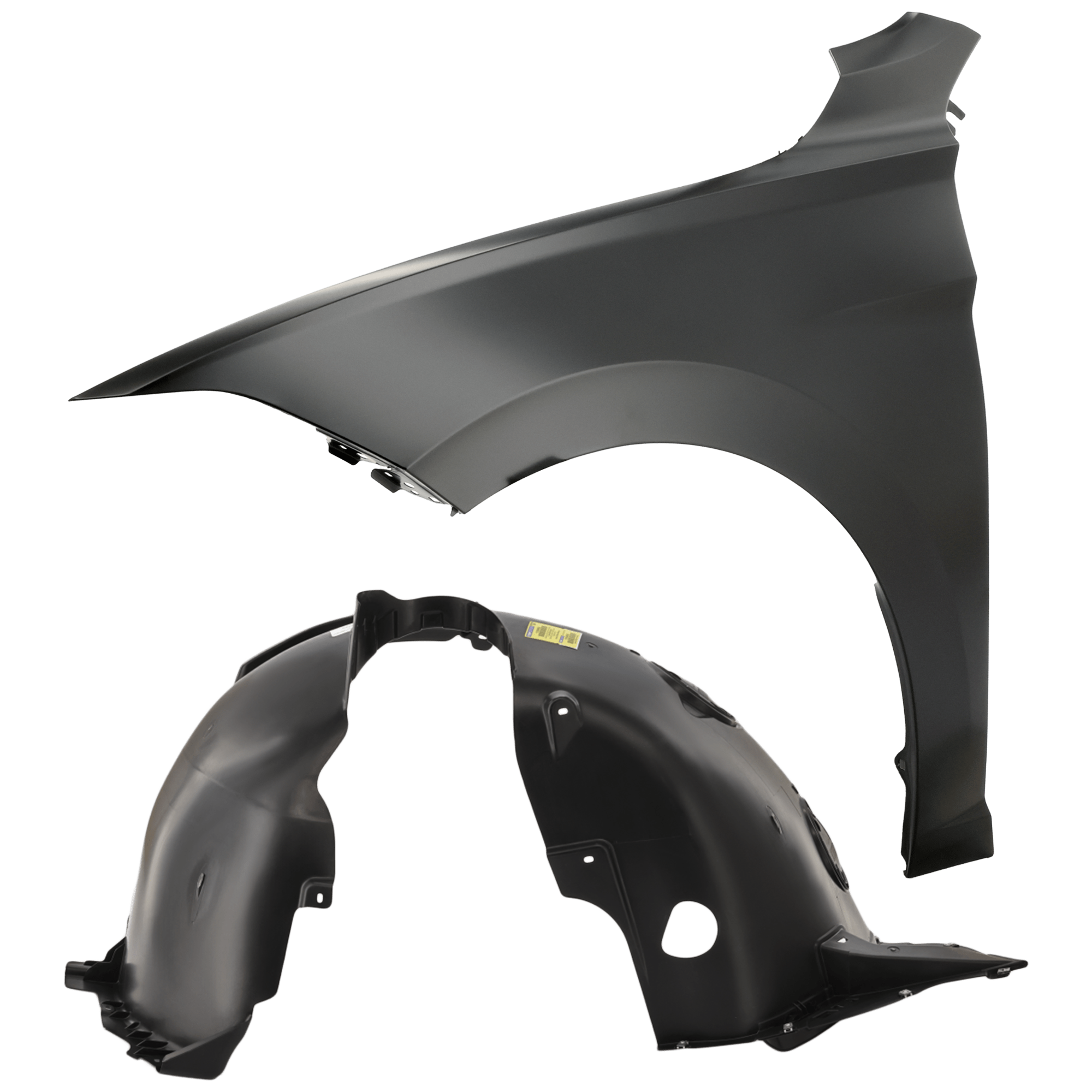 AM JETTA 19-21 FRONT FENDER LH 2 pc Kit Primed with Fender Liner SKU KIT 050926 AE1316 Partslink VW1240153 VW1248141 OEM 17A821105A 17A805911B