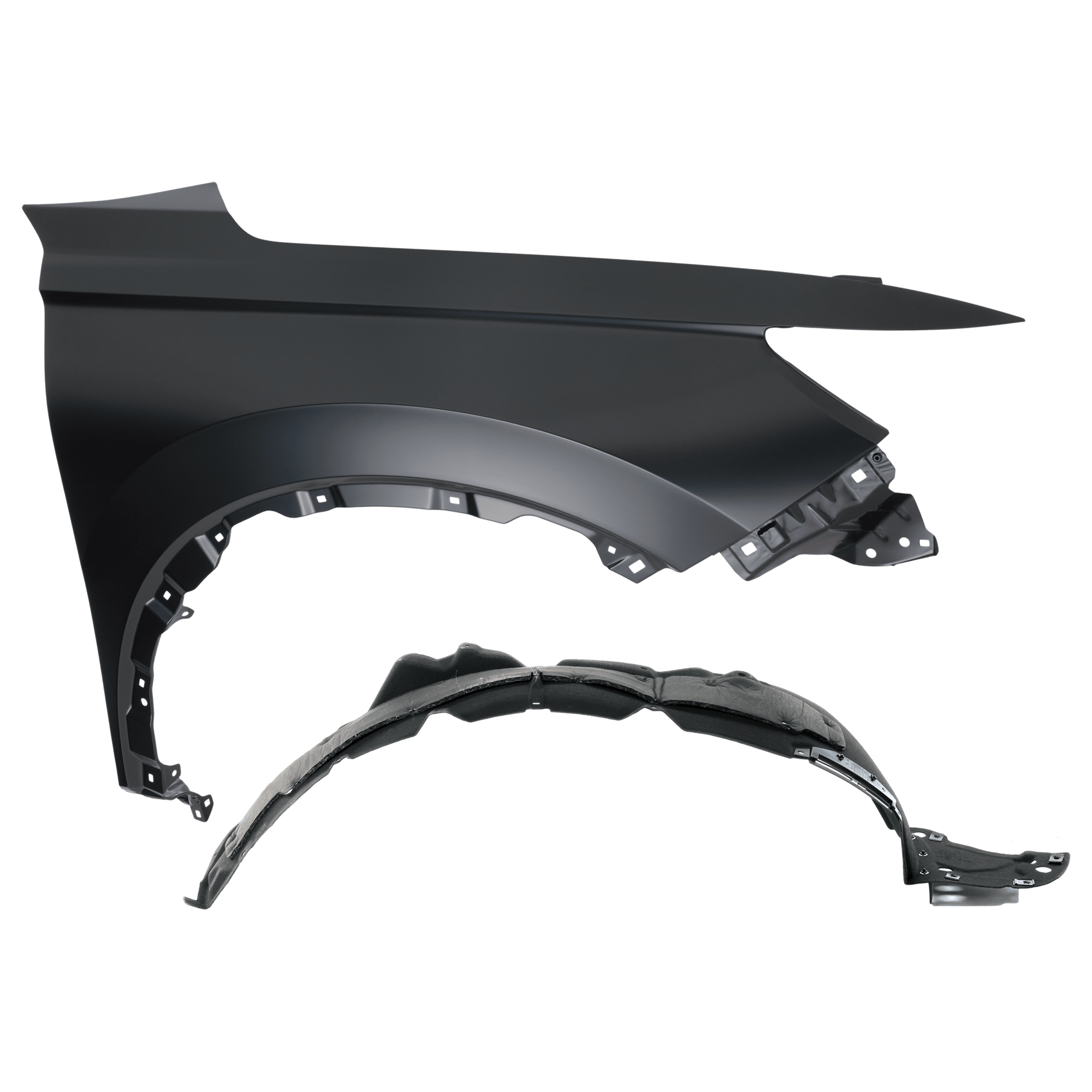 AM CR V 23-24 FRONT FENDER RH 2 pc Kit Primed with Fender Liner SKU KIT 050926 AE1337 Partslink HO1241204 HO1249212 OEM 602103A0A00ZZ 741003A0A10