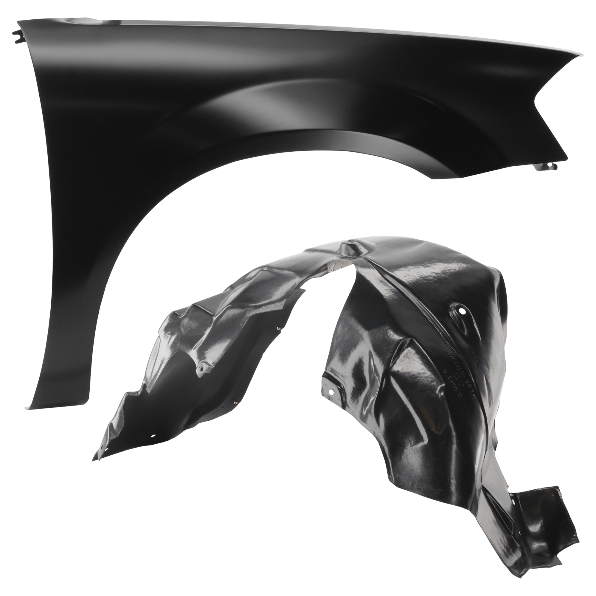 AM AVENGER 11-14 FRONT FENDER RH 2 pc Kit Primed with Fender Liner SKU KIT 050926 AE1358 Partslink CH1241278 CH1249159 OEM 5008902AL 5008914AF