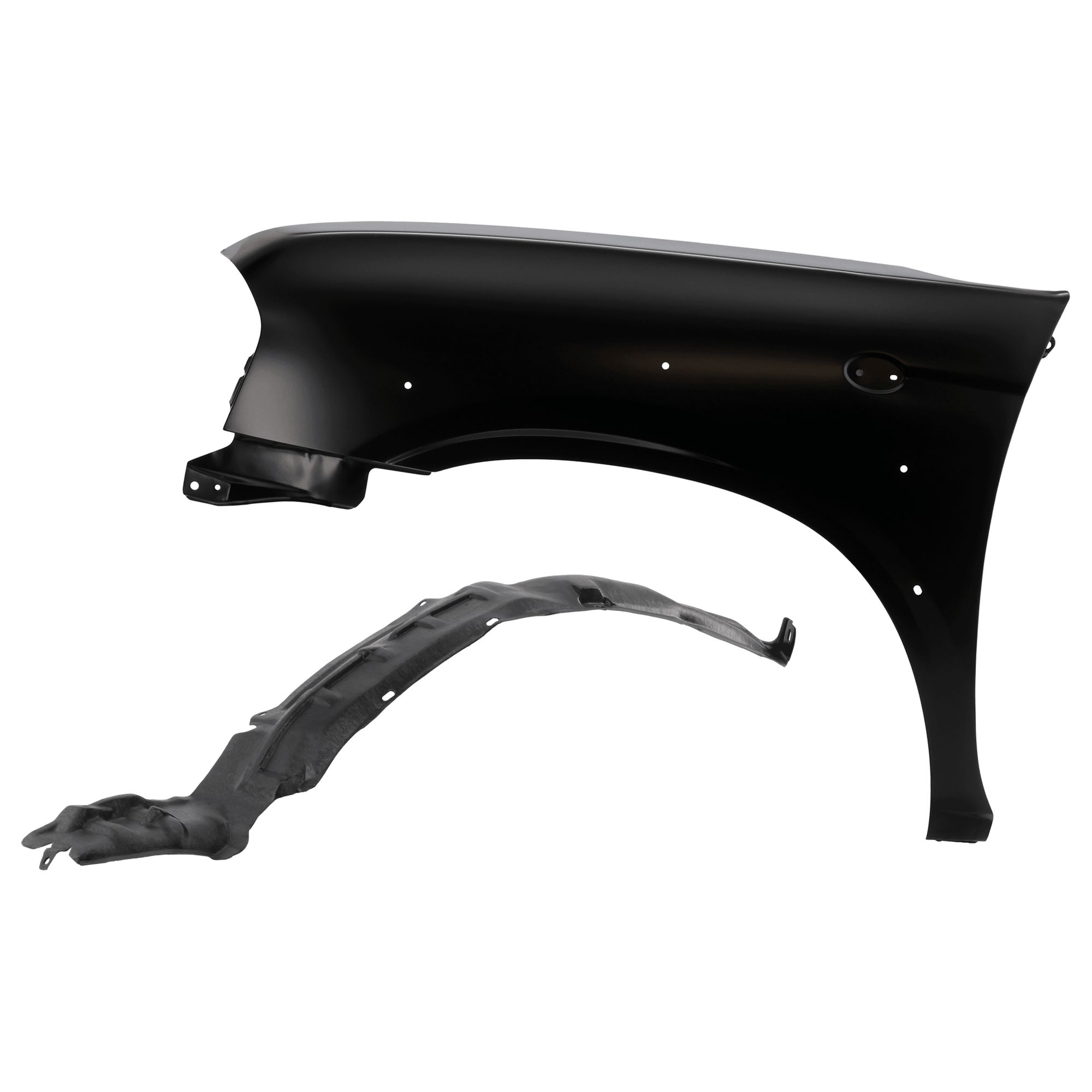 AM FRONTIER 01-04 FRONT FENDER LH Primed with Fender Liner SKU KIT 050926 AE135 Partslink NI1240170 NI1248104 OEM 631139Z431-638439Z400