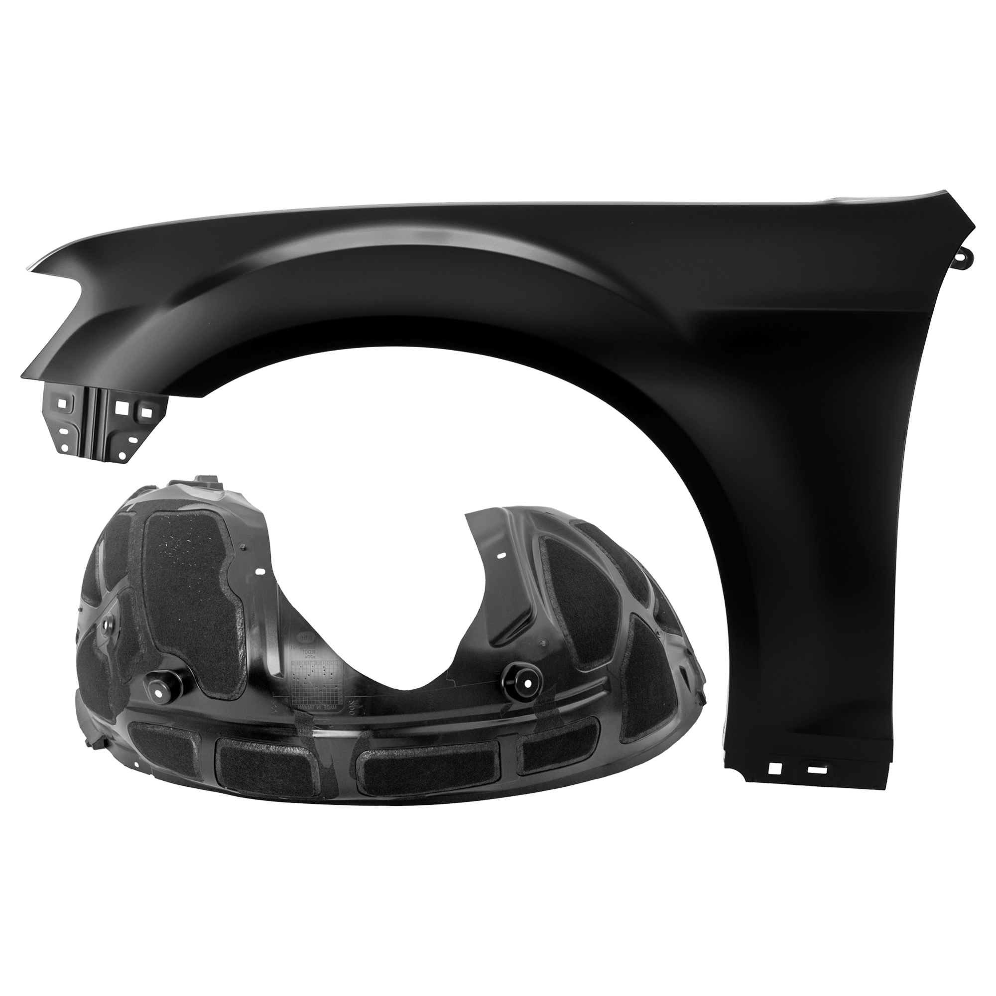 AM CHRYSLER 300-11-14 FRONT FENDER LH 2 pc Kit Primed with Fender Liner SKU KIT 050926 AE1372 Partslink CH1240277 CH1248155 OEM 55113439AD 68084289AG