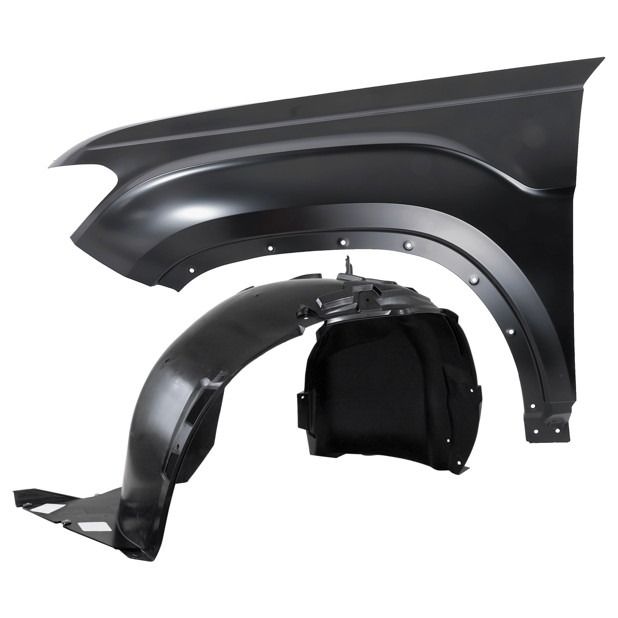 AM ATLAS CROSS SPORT 20-23 FRONT FENDER LH 2 pc Kit Primed with Fender Liner SKU KIT 050926 AE1378 Partslink VW1240155 VW1248151 OEM 3CM821021-3CN805911D