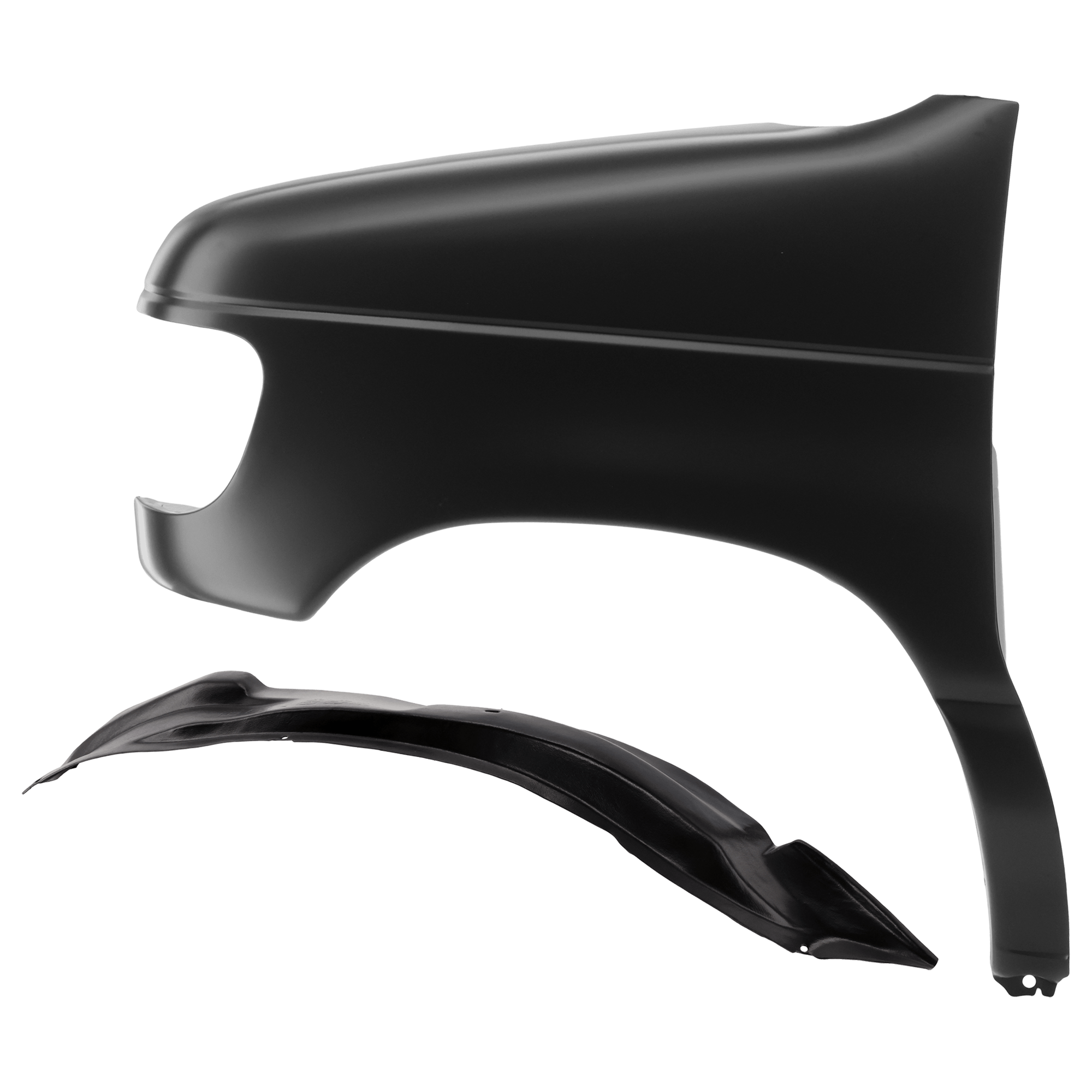 AM E 350 SUPER DUTY 99-07 FRONT FENDER LH 2 pc Kit Primed with Fender Liner SKU KIT 050926 AE1381 Partslink FO1240199 FO1250109 OEM 7C2Z16006A 4C2Z16103AA