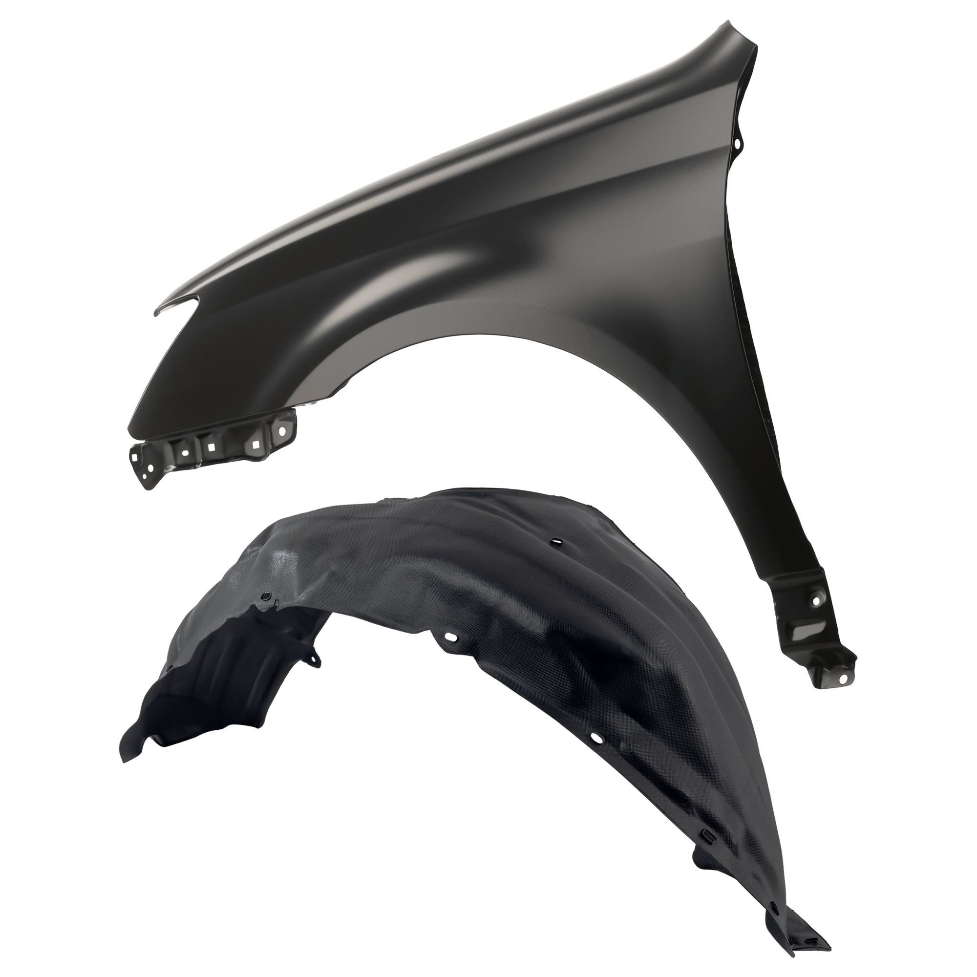 AM AVALON 05-10 FRONT FENDER LH 2 pc Kit Primed with Fender Liner SKU KIT 050926 AE1392 Partslink TO1240207 TO1250112 OEM 53812AC050-53876AC030