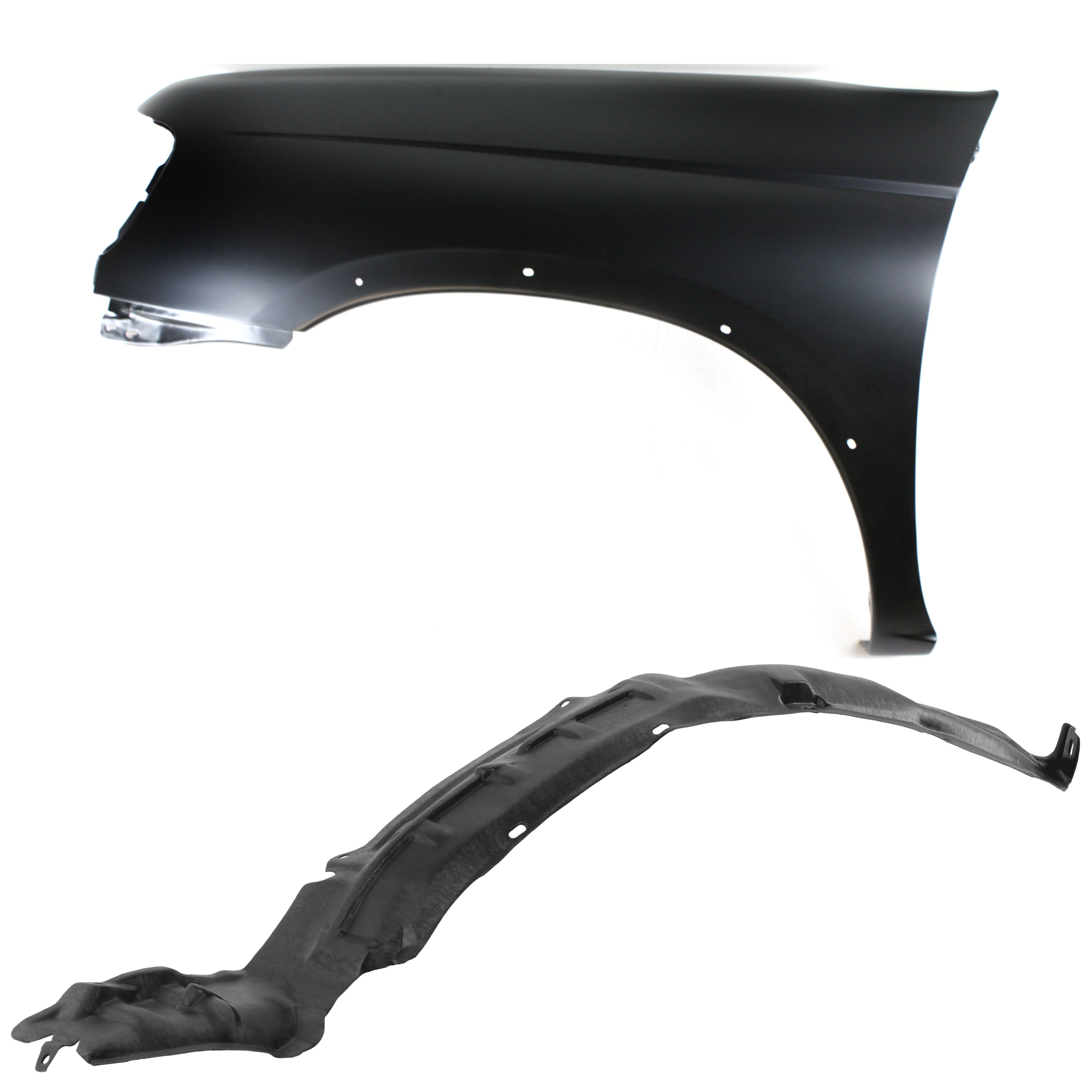 AM FRONTIER 98-00 FRONT FENDER LH Primed with Fender Liner SKU KIT 050926 AE139 Partslink NI1240162 NI1248104 OEM 631133S535-638439Z400