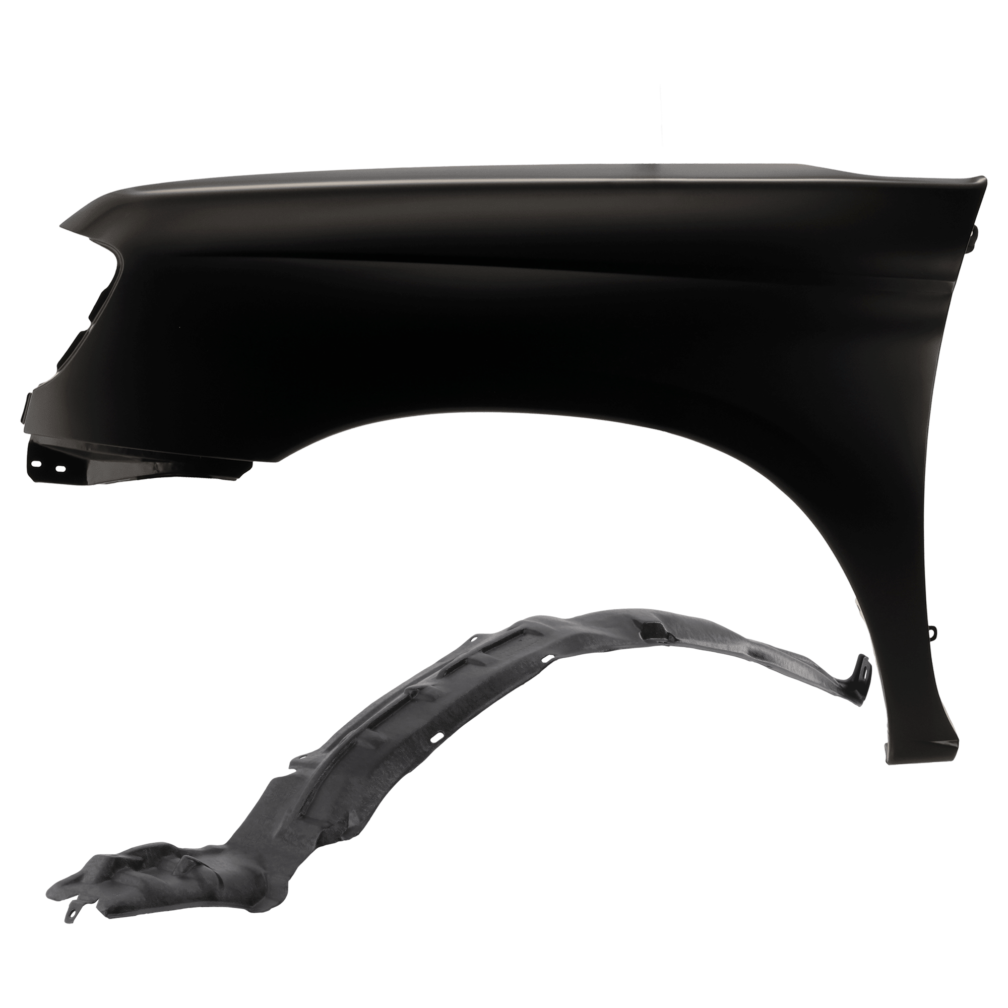 AM FRONTIER 98-00 FRONT FENDER LH Primed with Fender Liner SKU KIT 050926 AE140 Partslink NI1240158 NI1248104 OEM 631133S530-638439Z400