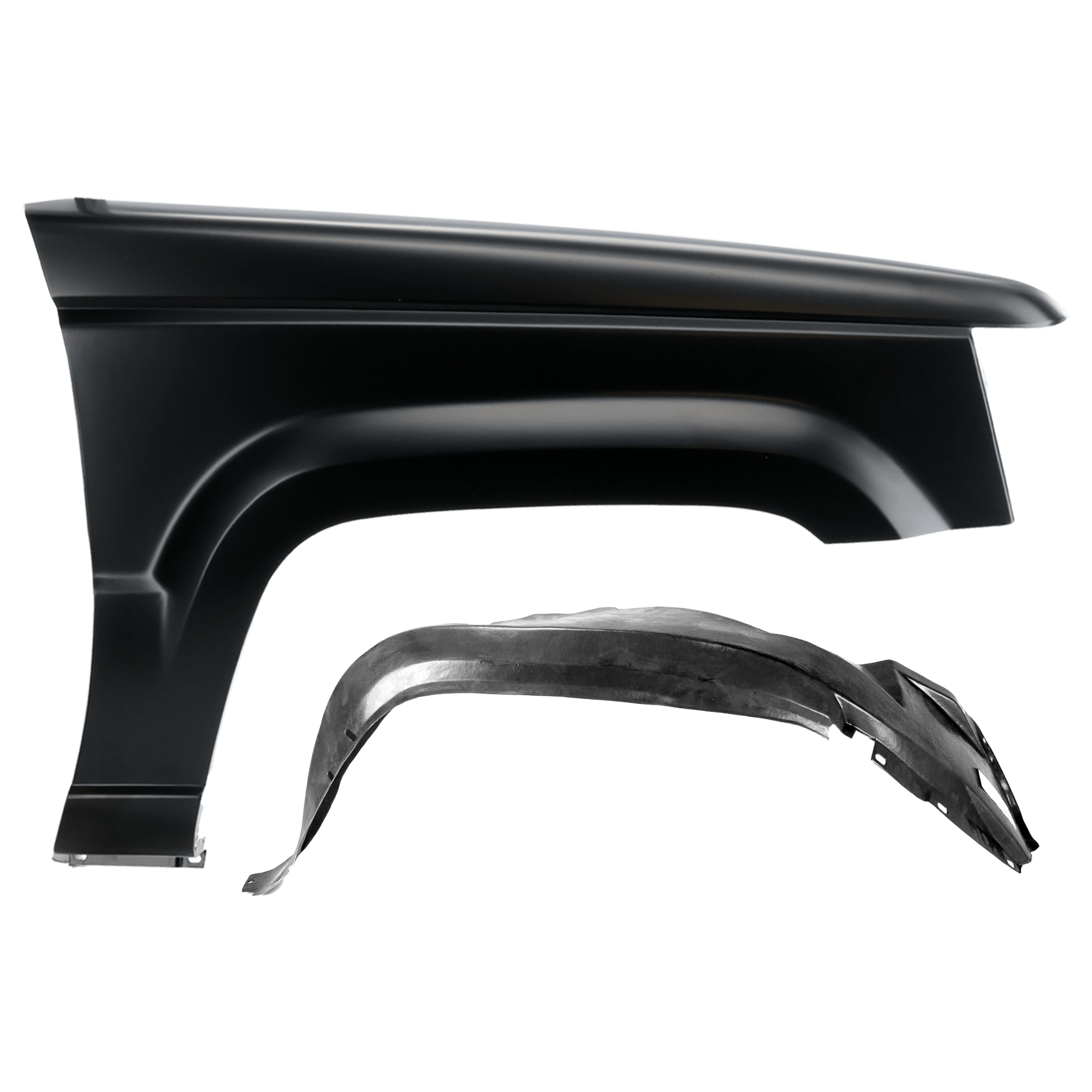 AM GRAND CHEROKEE 93-98 FRONT FENDER RH Primed 2 pc kit with 1 Fender and 1 Fender Liner SKU KIT 050926 AE1415 Partslink CH1241202 CH1251101 OEM 55031834-55295592