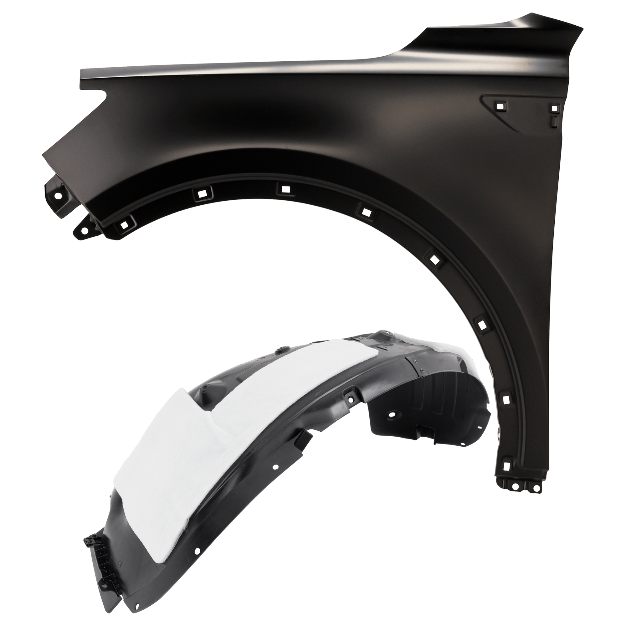AM SORENTO 21-23 FRONT FENDER LH Primed with Fender Liner SKU KIT 050926 AE141 Partslink KI1240158 KI1248170 OEM 66310P2000-86811R5000