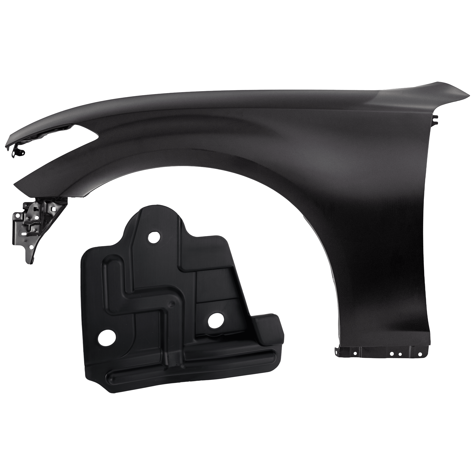 AM Q70-14-19 Q70L 15-19 FRONT FENDER LH Primed 2 pc kit with 1 Fender and 1 Fender Liner SKU KIT 050926 AE1445 Partslink IN1240116 IN1250118 OEM F31011MAMA 63833JK60A