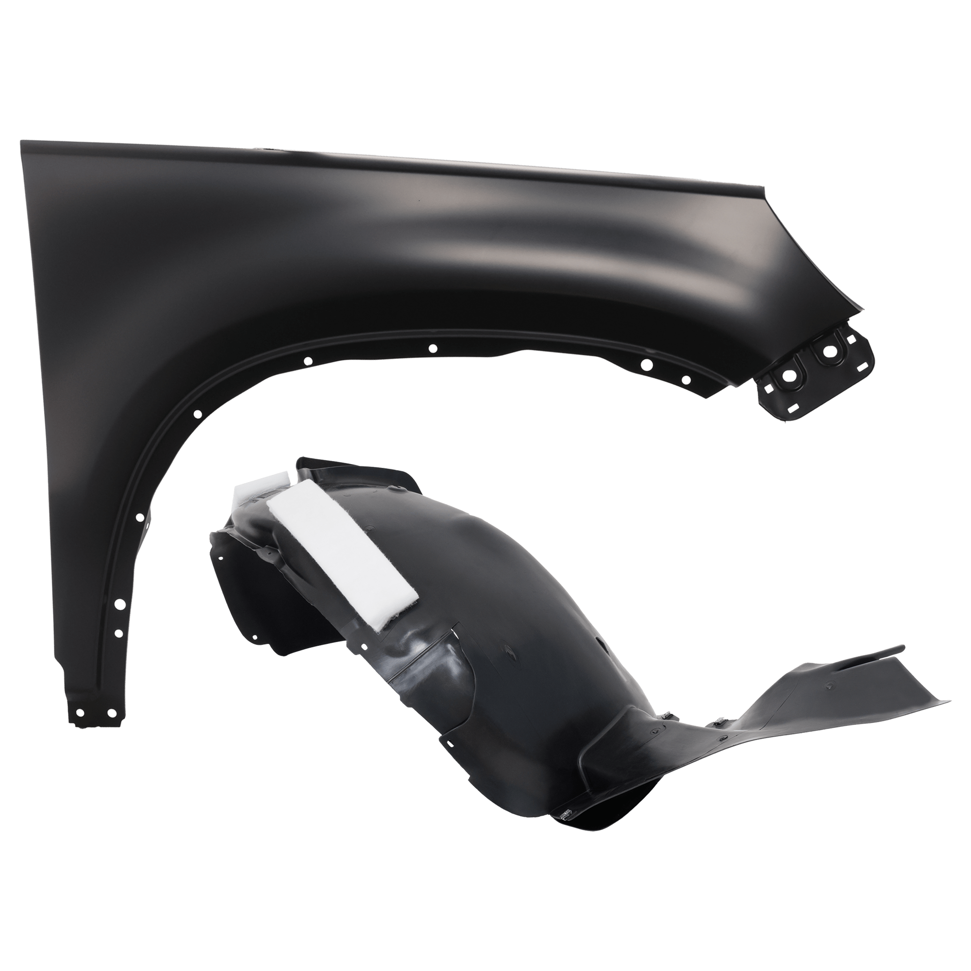 AM TIGUAN 09-17 TIGUAN LIMITED 17-18FRONT FENDER RH Primed with Fender Liner SKU KIT 050926 AE144 Partslink VW1241141 VW1249154 OEM 5N0821106A 5N0805912D