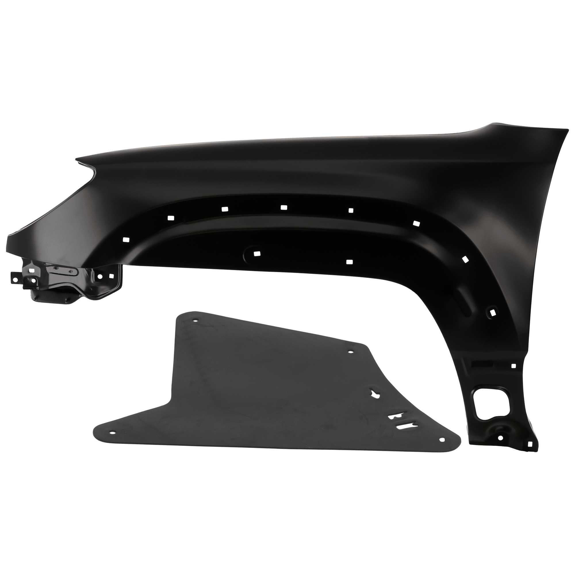AM 4RUNNER 06-09 FRONT FENDER LH Primed Steel 2 pc kit with 1 Fender and 1 Fender Liner SKU KIT 050926 AE1452 Partslink TO1240216 TO1250129 OEM 5380235670-5373635151