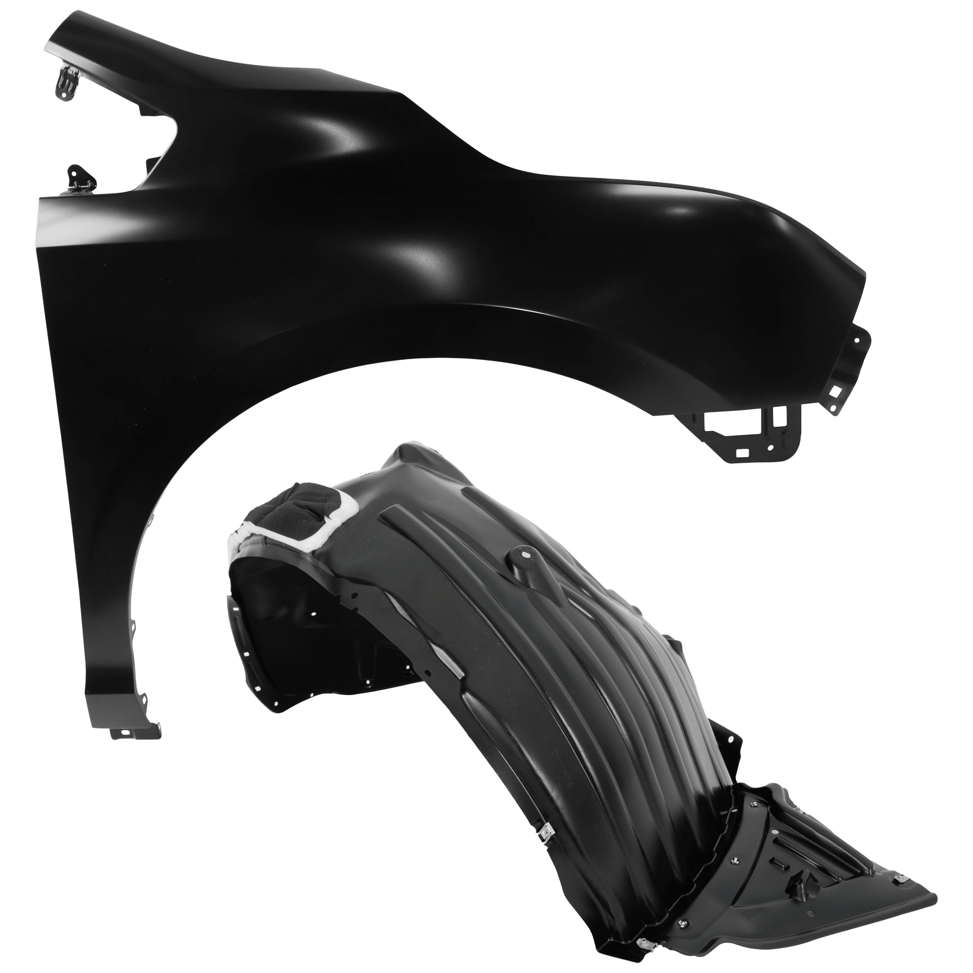 AM ODYSSEY 18-25 FRONT FENDER RH Primed Steel 2 pc kit with 1 Fender and 1 Fender Liner SKU KIT 050926 AE1464 Partslink HO1241194 HO1249179 OEM 60211THR305ZZ 74101THRA01