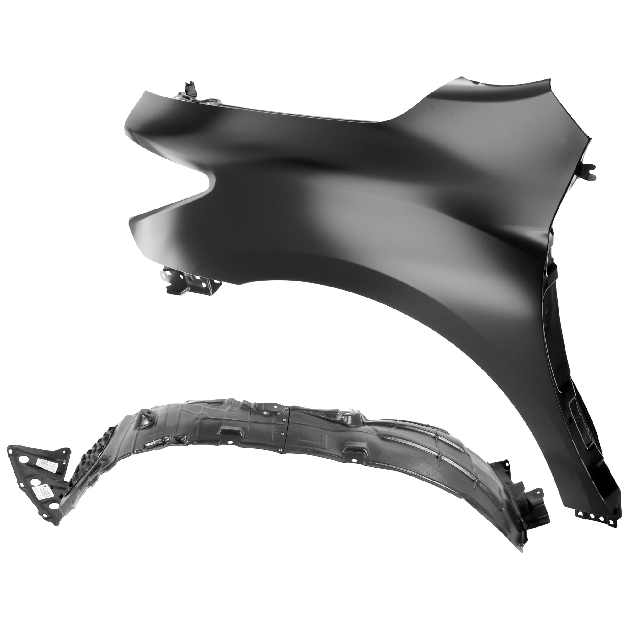 AM QX60-15-20 FRONT FENDER LH Primed 2 pc kit with 1 Fender and 1 Fender Liner SKU KIT 050926 AE1473 Partslink IN1240121 NI1248152 OEM 631013JA0B 638419NB0A PFM