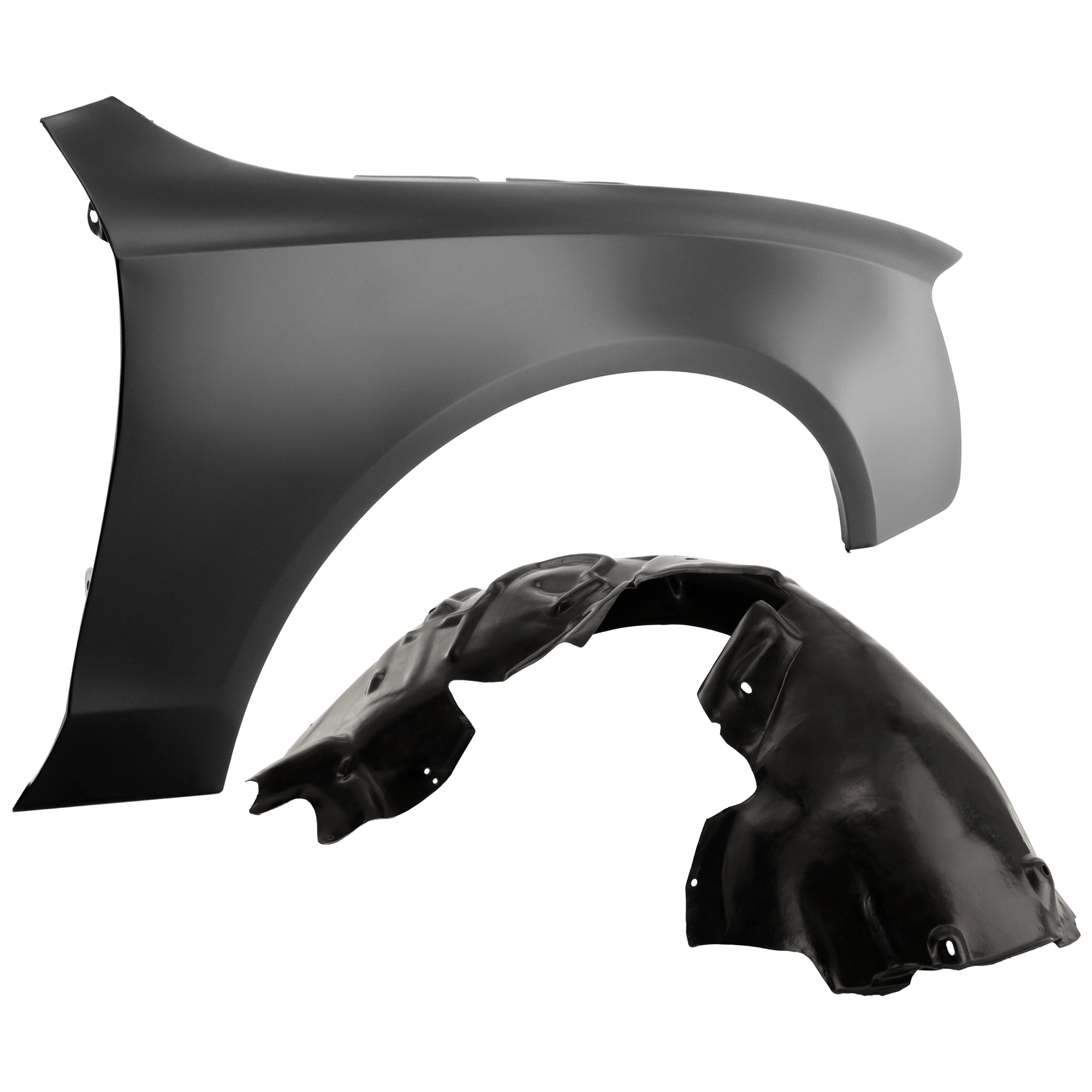 AM A5 QUATTRO 08-17 S5-08-17 FRONT FENDER RH Primed Convertible Coupe Steel 2 pc kit with 1 Fender and 1 Fender Liner SKU KIT 050926 AE1482 Partslink AU1241130 AU1249123 OEM 8T0821106H PFM 8T0821172M