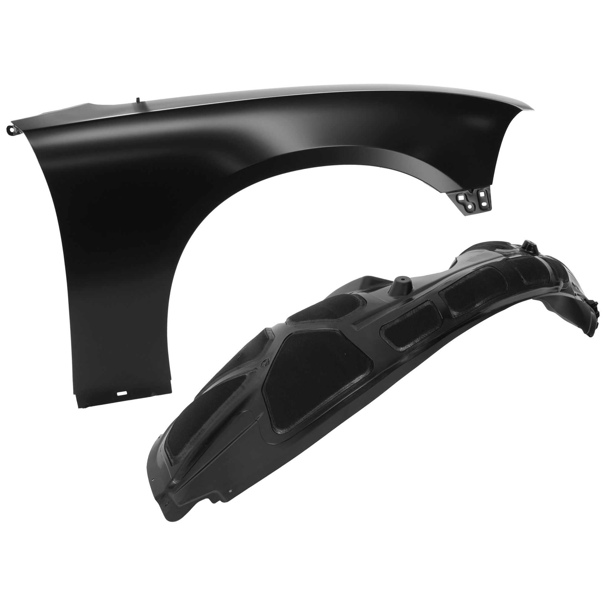 AM CHARGER 11-14 FRONT FENDER RH Primed Steel 2 pc kit with 1 Fender and 1 Fender Liner SKU KIT 050926 AE1489 OEM 55113584AB 68083028AH