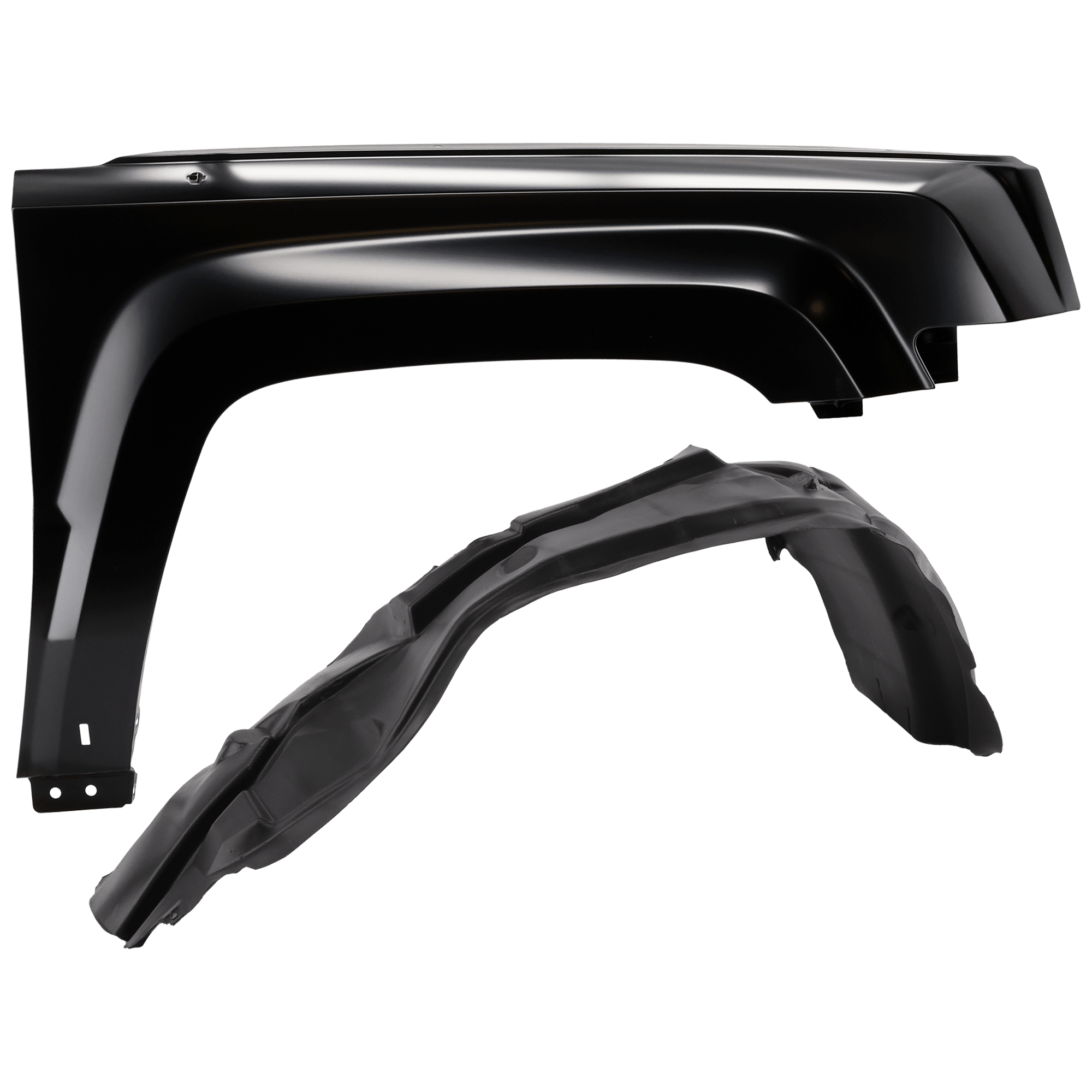 AM PATRIOT 11-17 FRONT FENDER RH Primed Steel 2 pc kit with 1 Fender and 1 Fender Liner SKU KIT 050926 AE1494 OEM 68079924AA 5182556AD PFM