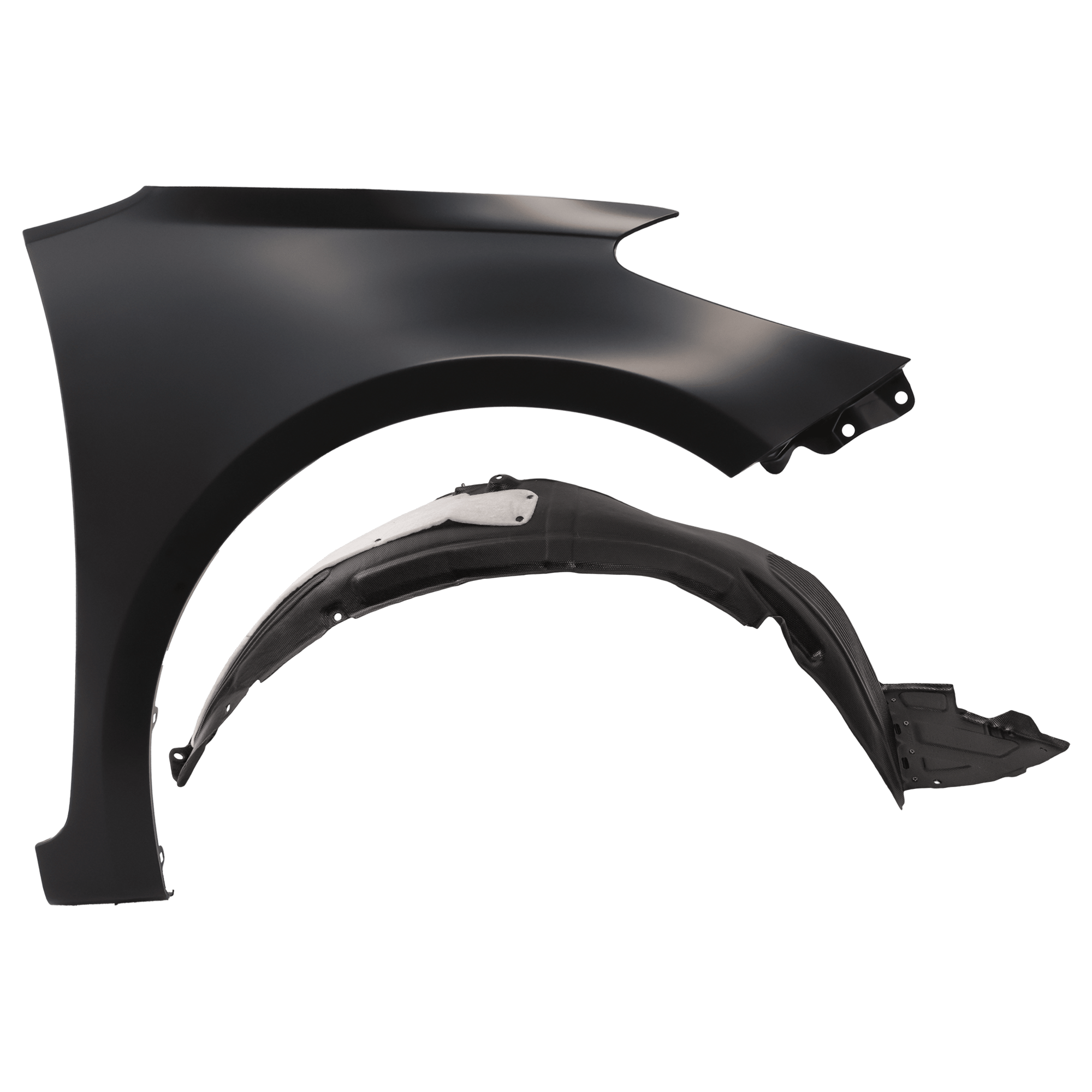 AM FORTE KOUP 14-16 FORTE5-14-16FRONT FENDER RH Primed with Fender Liner SKU KIT 050926 AE151 Partslink KI1241138 KI1249128 OEM 66321A7000-86812A7200