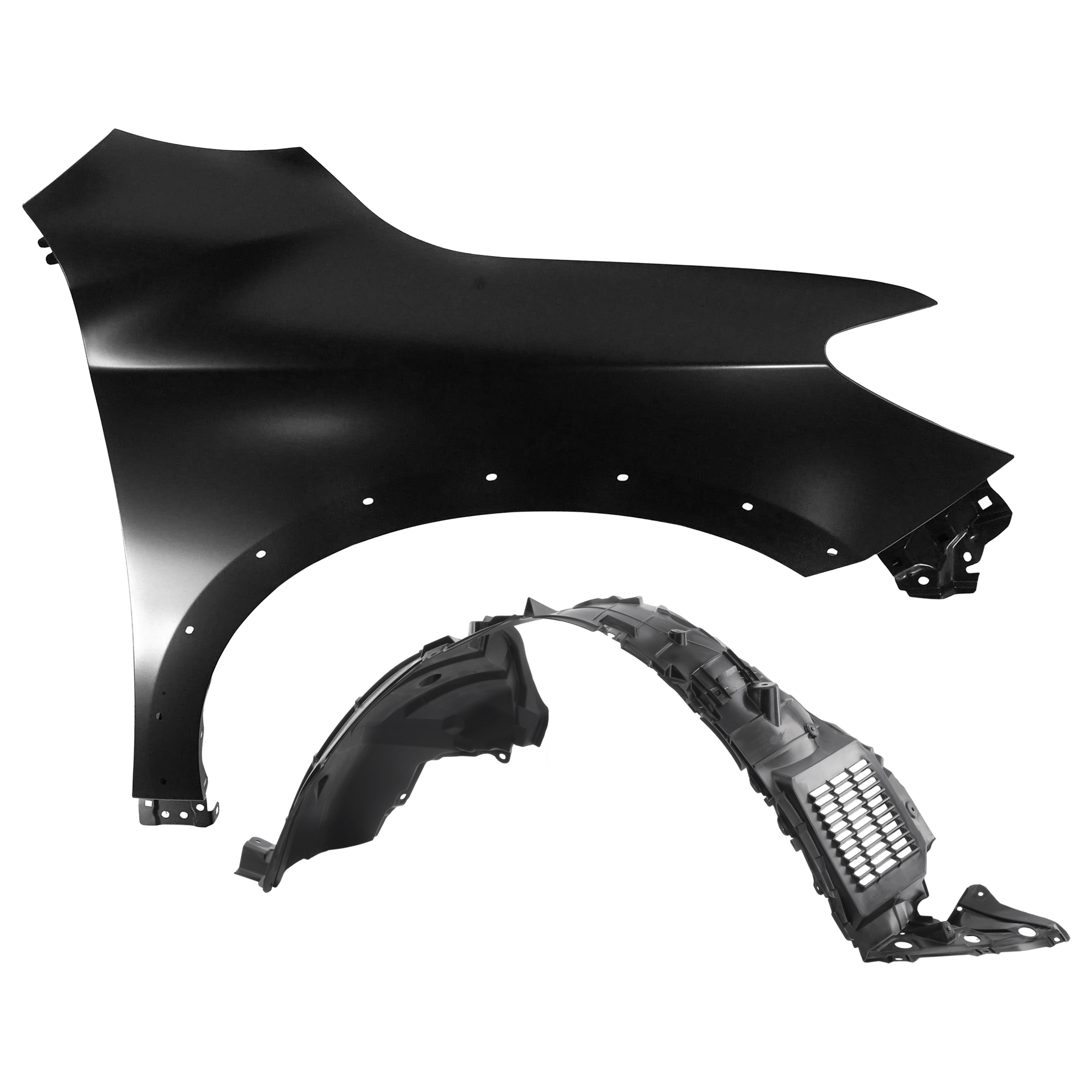 AM PATHFINDER 19-20 FRONT FENDER RH Primed with Fender Liner SKU KIT 050926 AE156 Partslink NI1241236 NI1249161 OEM 631009CZ0A 638409NB0A