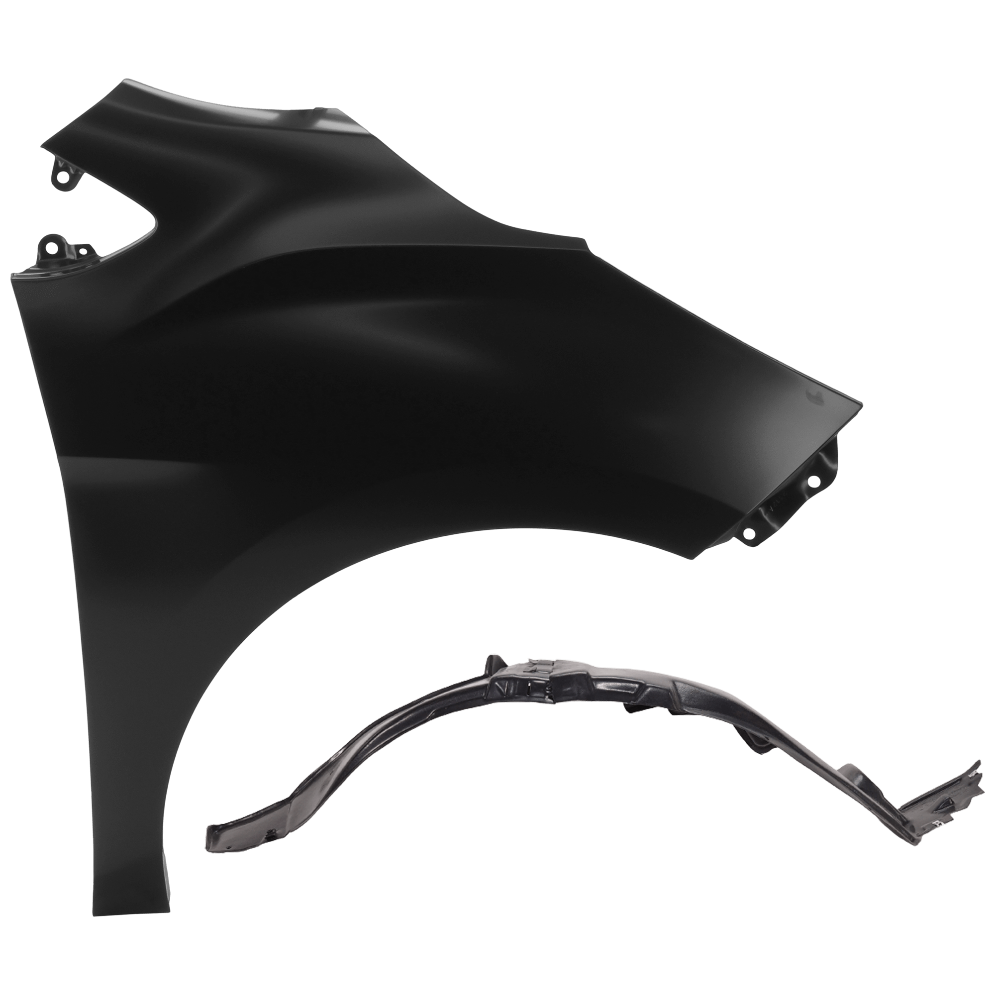 AM SPARK 16-19 FRONT FENDER RH Primed LS LT Models w o Side Light Hole 2 pc kit with 1 Fender and 1 Fender Liner SKU KIT 050926 AE1578 Partslink GM1241391 GM1249294 OEM 42355642-42457800 PFM