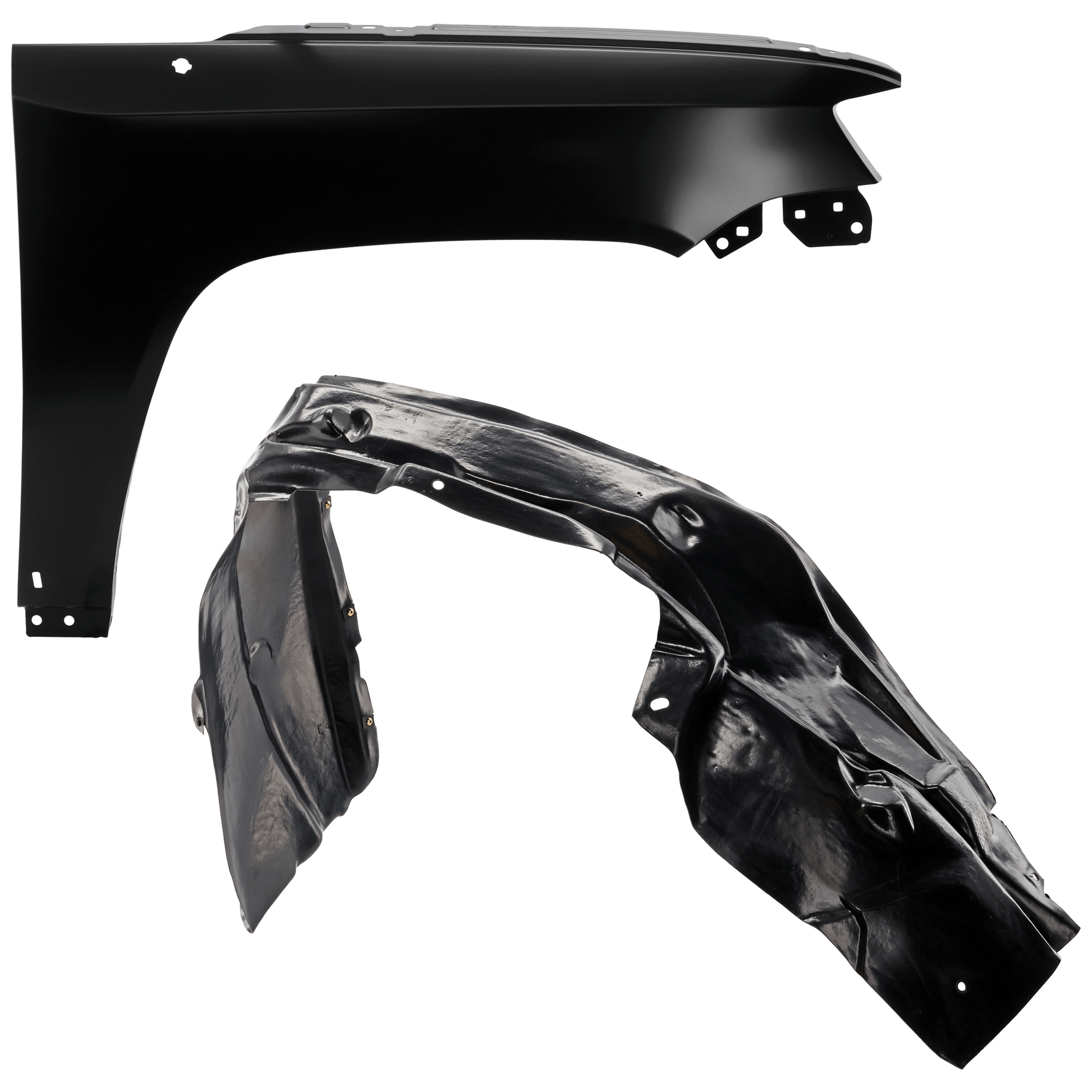 AM COMPASS 11-17 FRONT FENDER RH Primed MK Steel 2 pc kit with 1 Fender and 1 Fender Liner SKU KIT 050926 AE1624 OEM 68085302AB 5182554AD