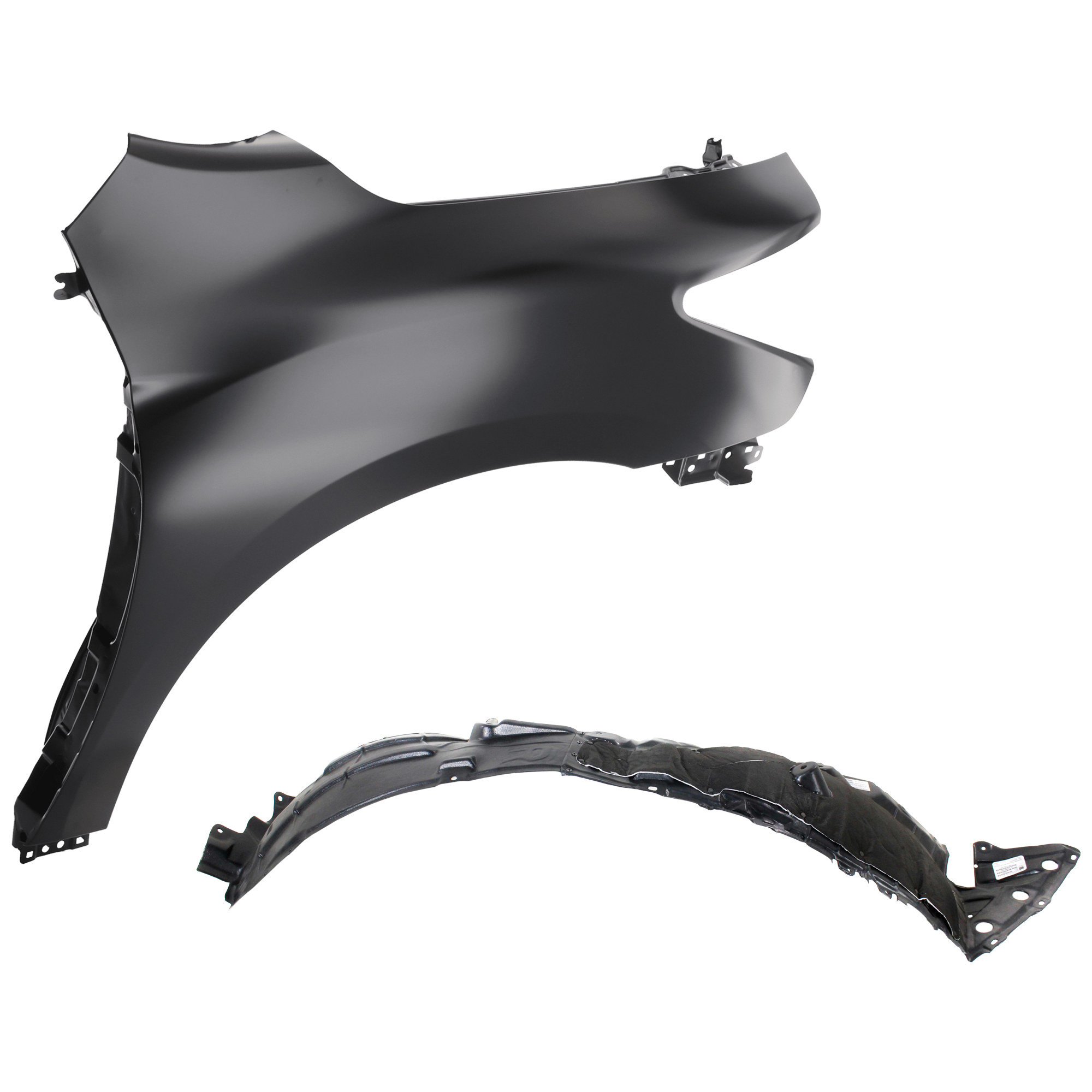 AM QX60-15-20 FRONT FENDER RH Primed 2 pc kit with 1 Fender and 1 Fender Liner SKU KIT 050926 AE1629 Partslink IN1241121 NI1249152 OEM 631003JA0B 638409NB0A PFM
