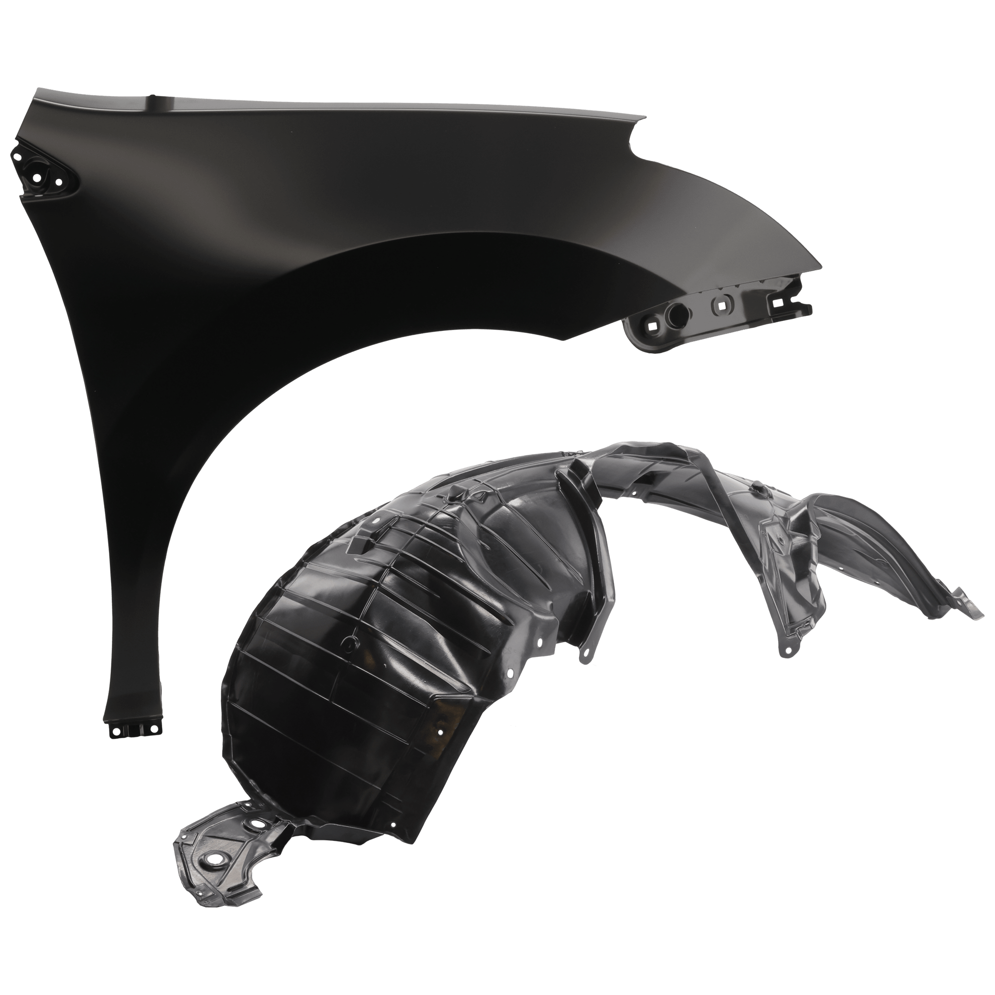 AM ROGUE 11-13 ROGUE SELECT 14-15 FRONT FENDER RH Primed 2 pc kit with 1 Fender and 1 Fender Liner SKU KIT 050926 AE1641 Partslink NI1241198 NI1249117 OEM F3112JM0MA 63842JM00A