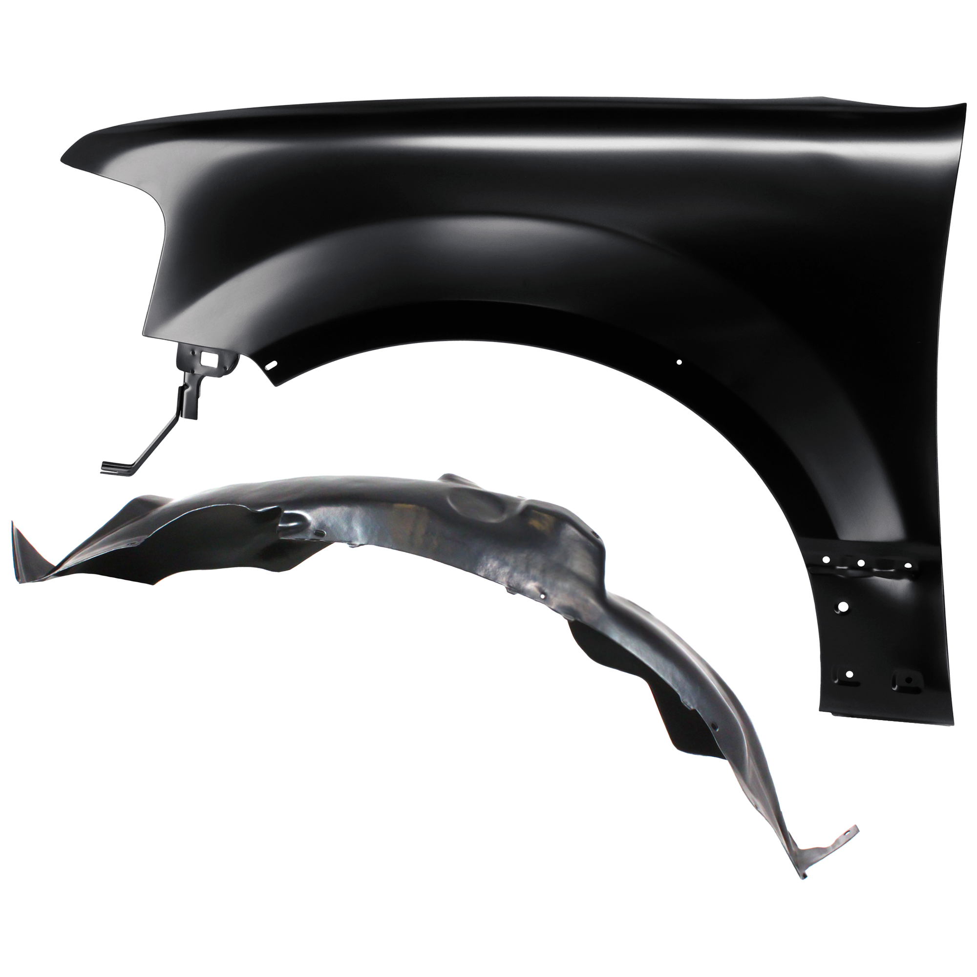 AM EXPEDITION 07-14 NAVIGATOR 07-14 FRONT FENDER LH Primed w Wheel Opening Molding Holes 2 pc kit with 1 Fender and 1 Fender Liner SKU KIT 050926 AE1656 Partslink FO1240254 FO1248129 OEM FL1Z16006B 7L1Z16103A
