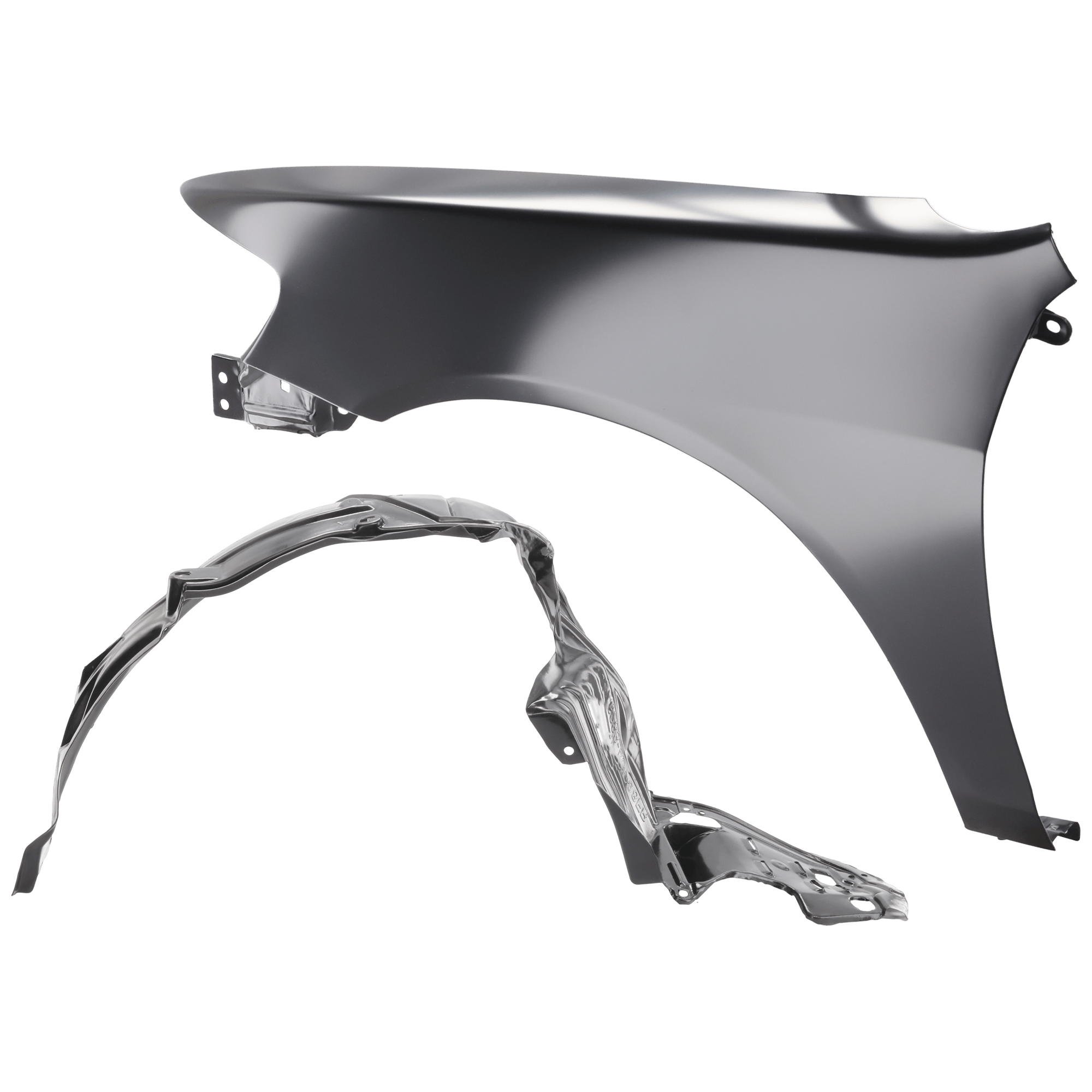 AM ACCORD 98-02 FRONT FENDER LH Primed Coupe 2 pc kit with 1 Fender and 1 Fender Liner SKU KIT 050926 AE1660 Partslink HO1240152 HO1248106 OEM 60261S82A90ZZ 74151S84A00